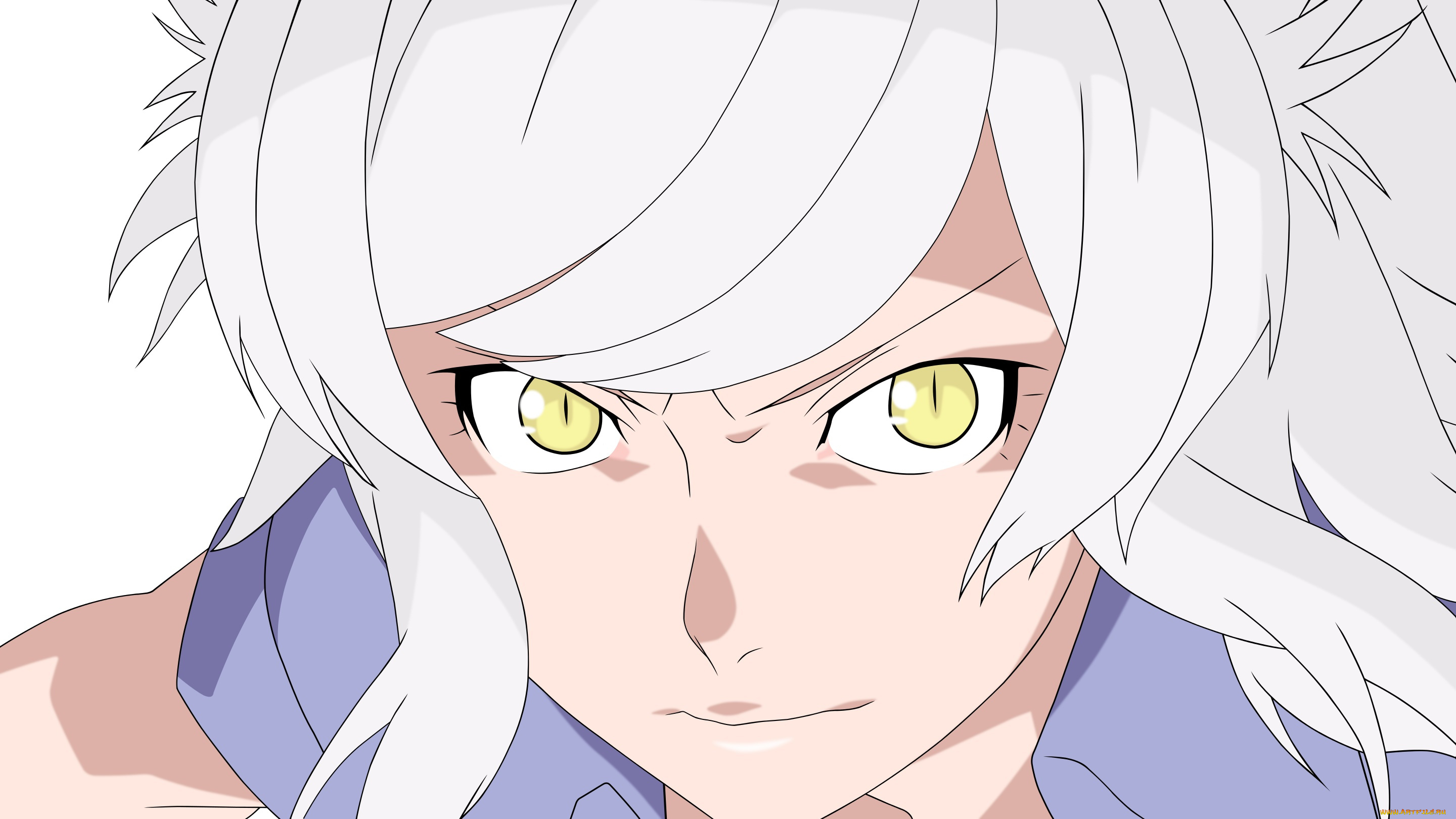 аниме, bakemonogatari, фон, взгляд, девушка