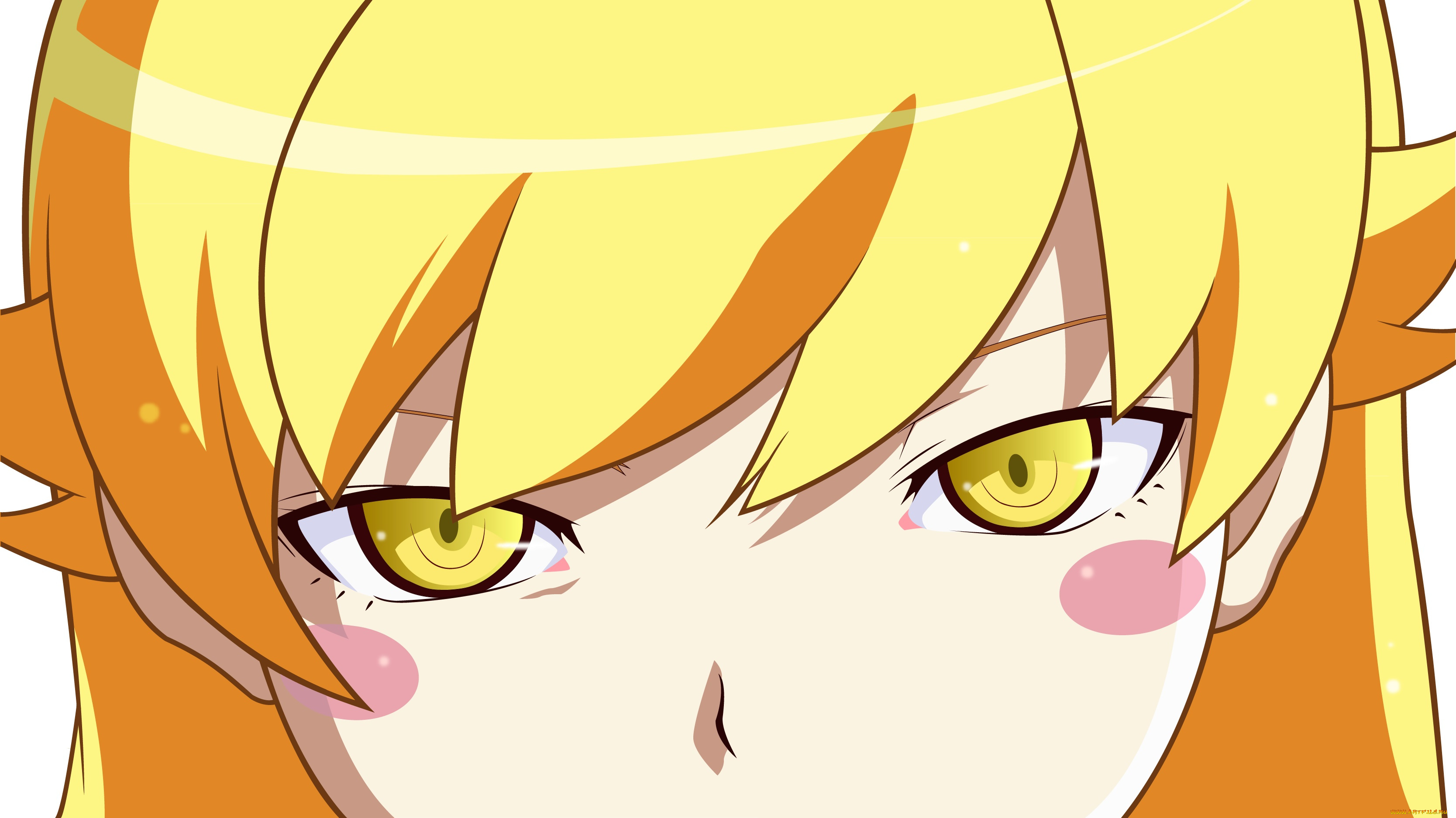 аниме, bakemonogatari, взгляд, фон, девушка