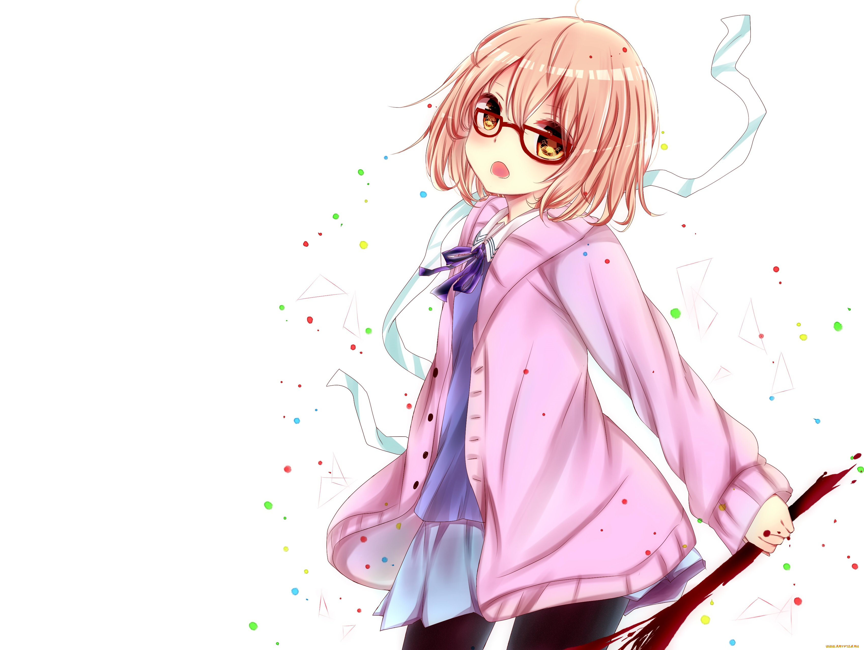аниме, kyoukai, no, kanata, мирай