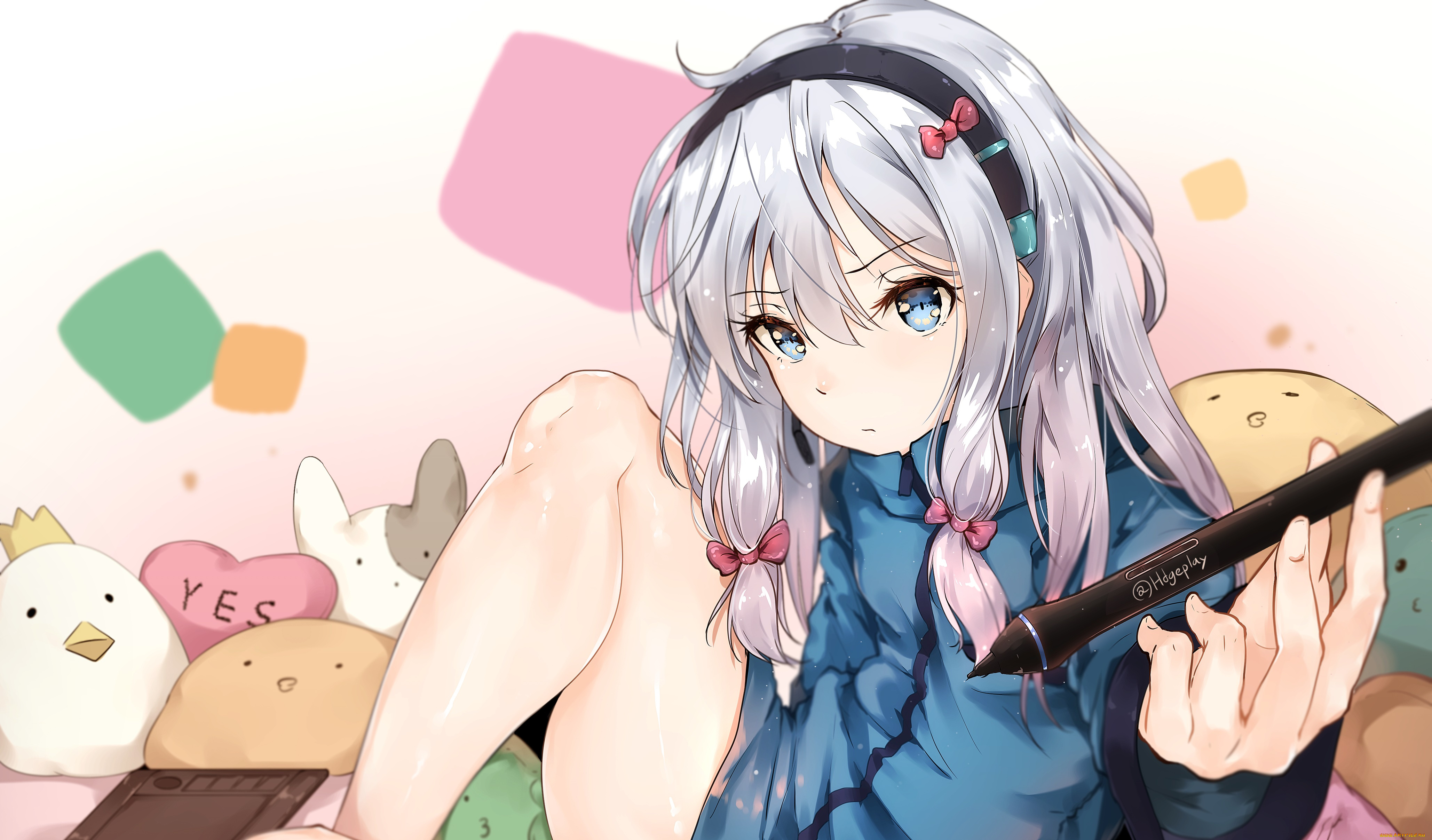 аниме, eromanga-sensei, фон, девушка, взгляд