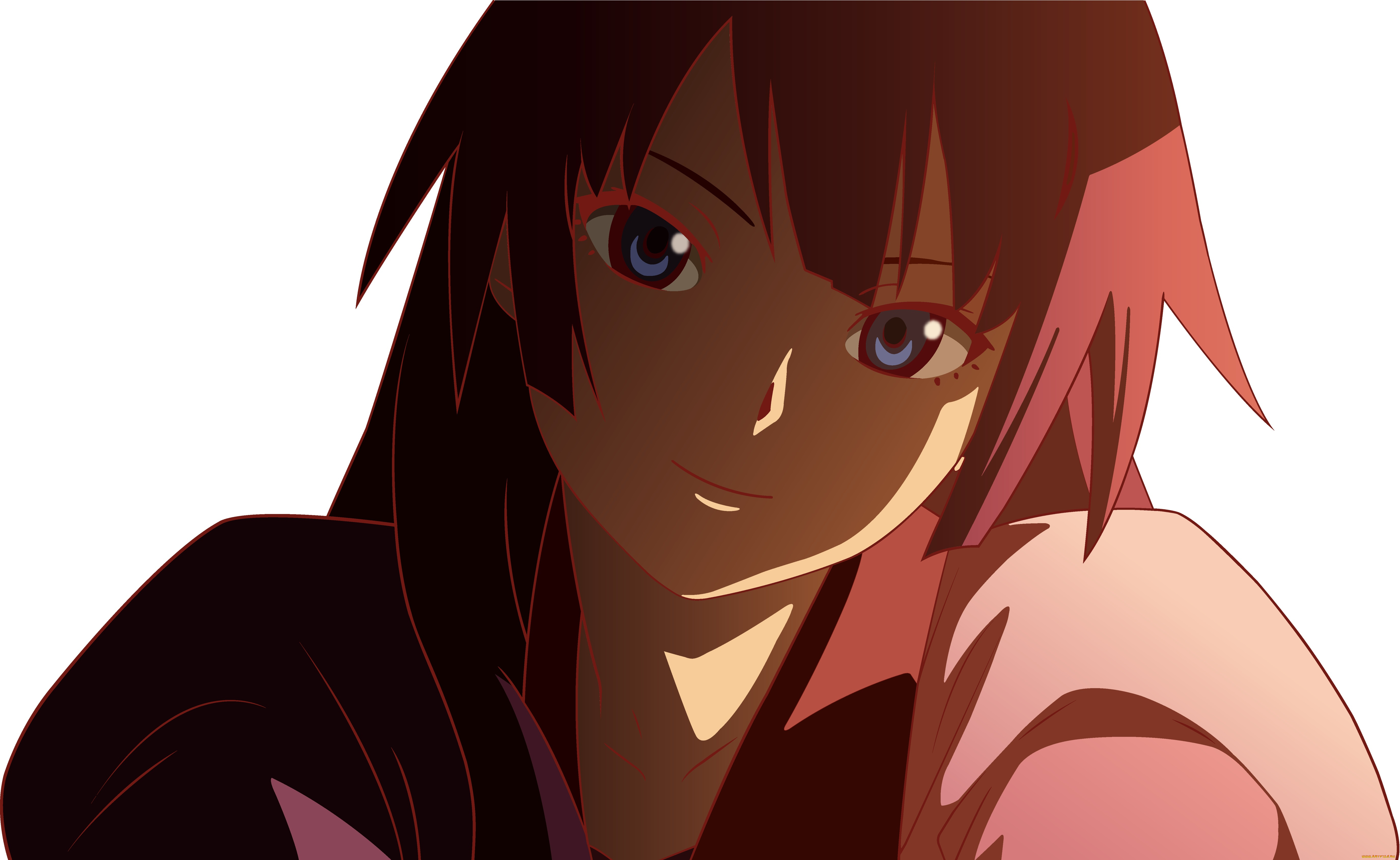 аниме, bakemonogatari, фон, взгляд, девушка