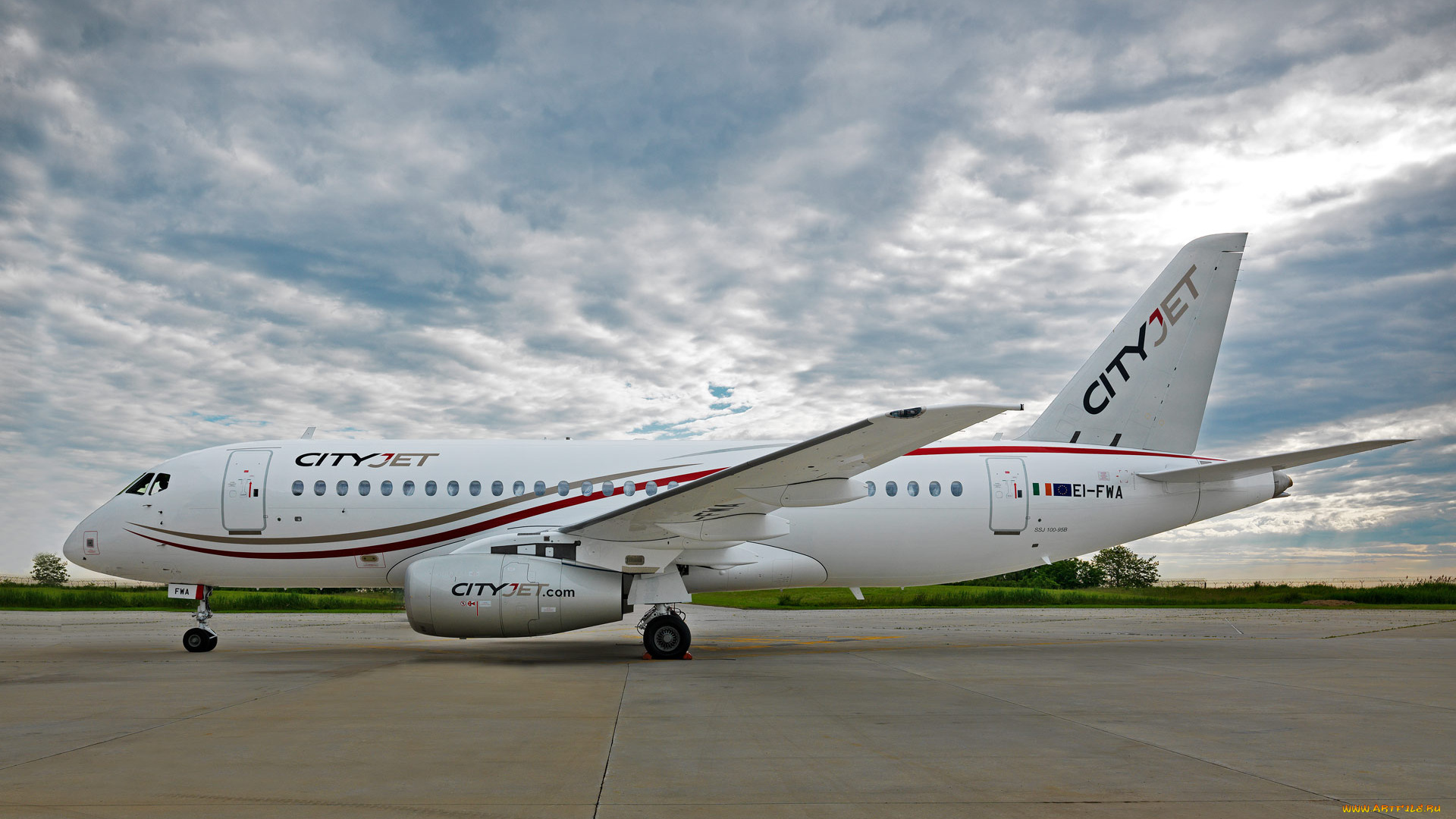 cityjet, -, sukhoi, superjet, 100, авиация, пассажирские, самолёты, sukhoi, ssj100, пассажирский, лайнер, ирландская, пассажирская, авиакомпания, сityjet