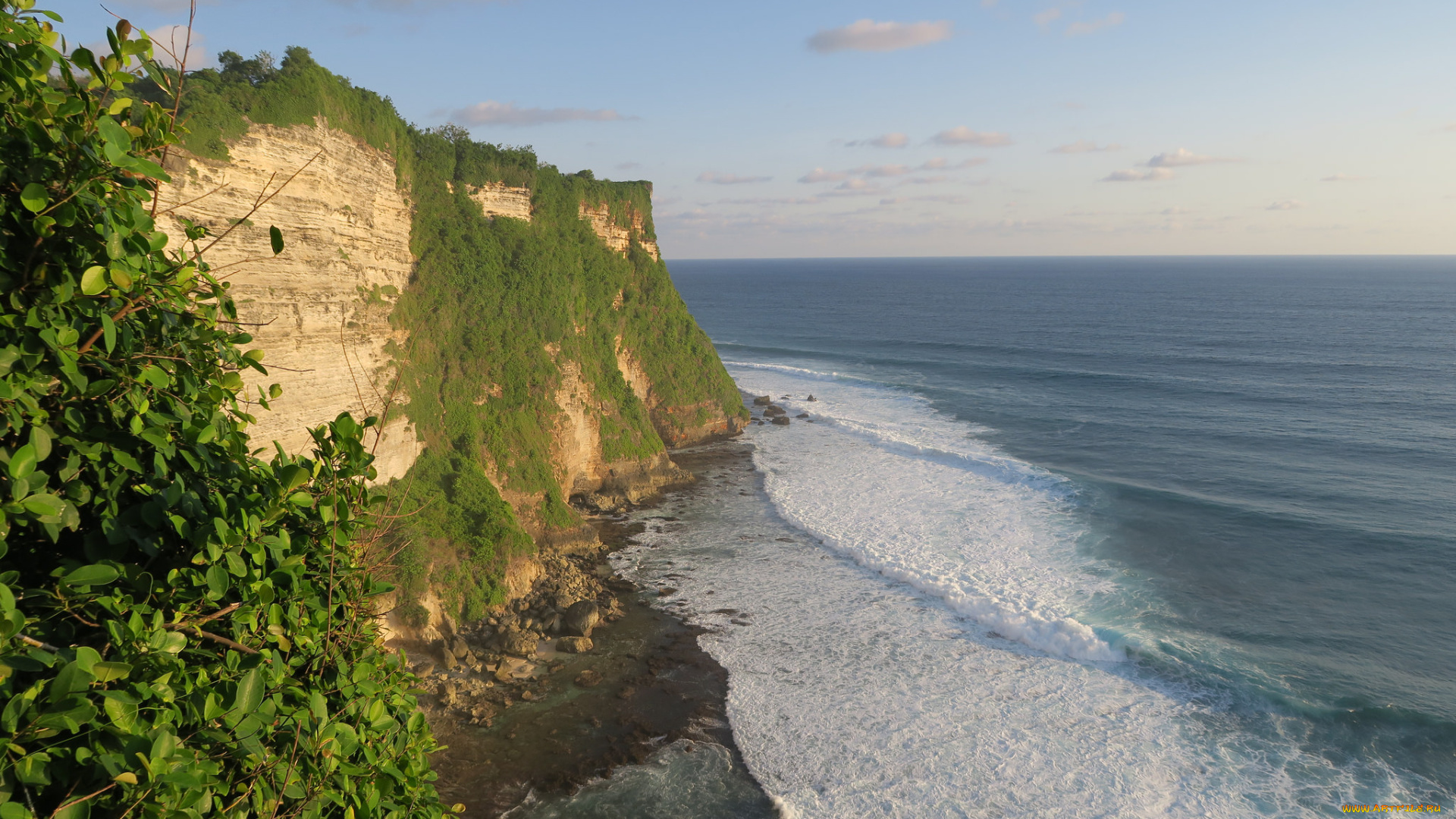 природа, побережье, простор