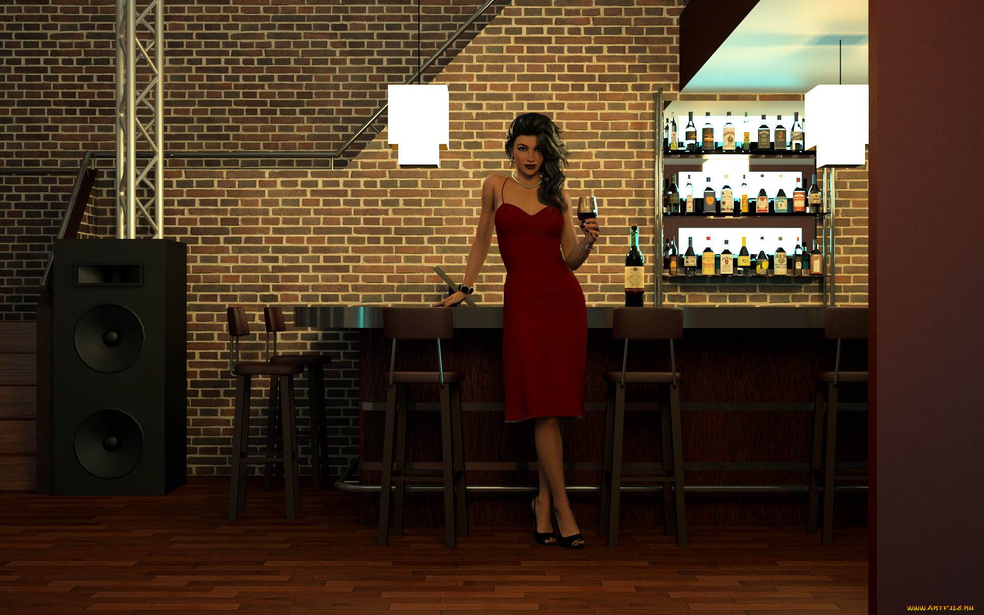 3д, графика, люди, , people, фон, взгляд, девушка