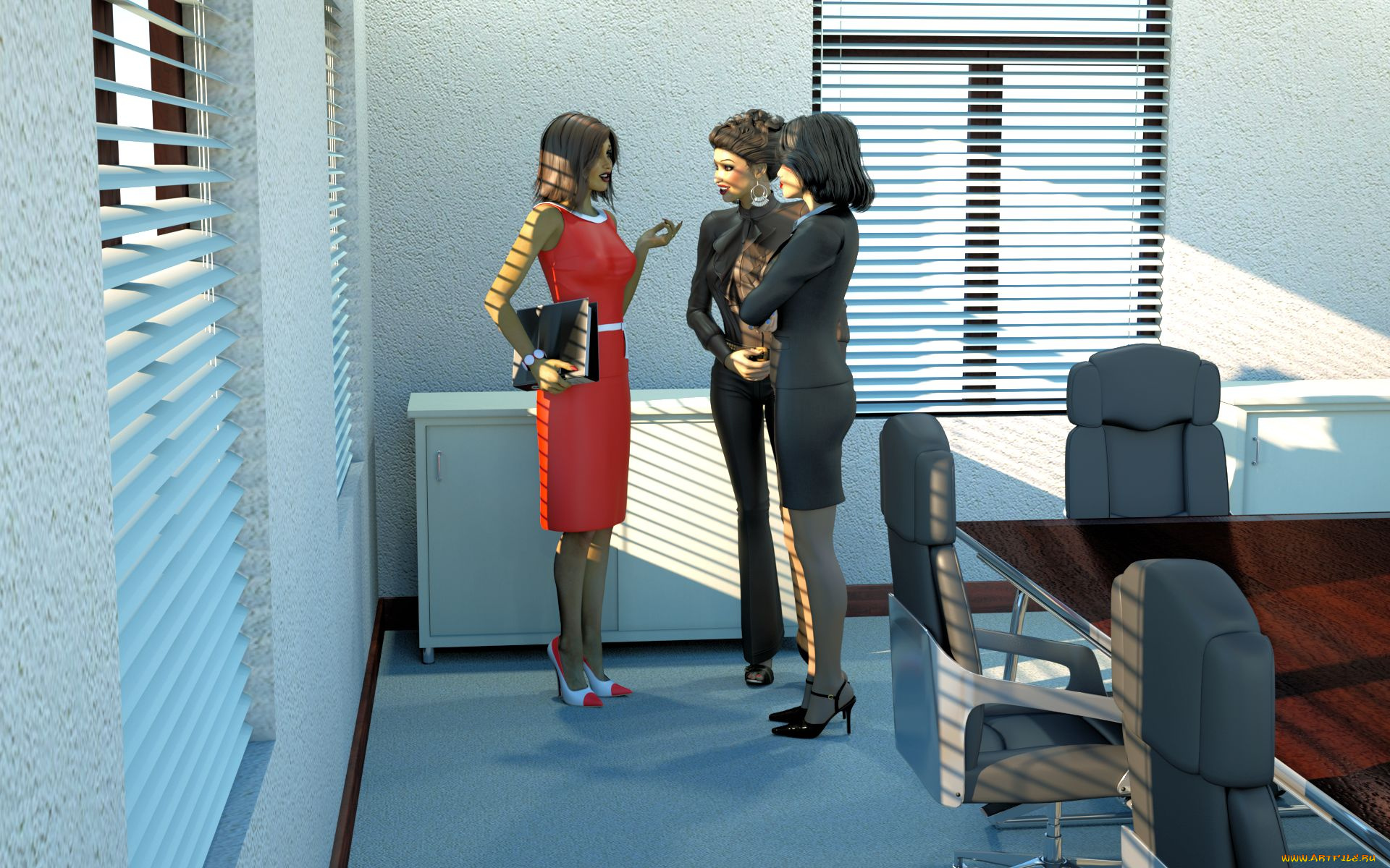 3д, графика, люди, , people, фон, взгляд, девушки