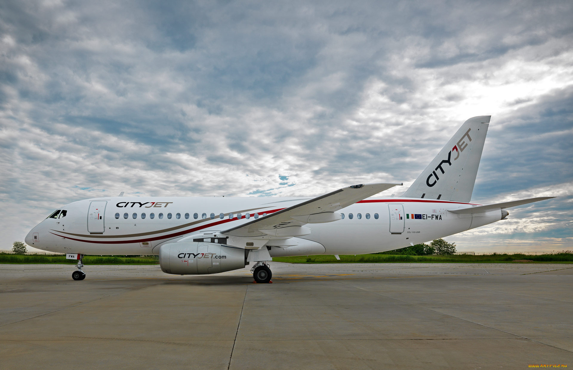 cityjet, -, sukhoi, superjet, 100, авиация, пассажирские, самолёты, sukhoi, ssj100, пассажирский, лайнер, ирландская, пассажирская, авиакомпания, сityjet