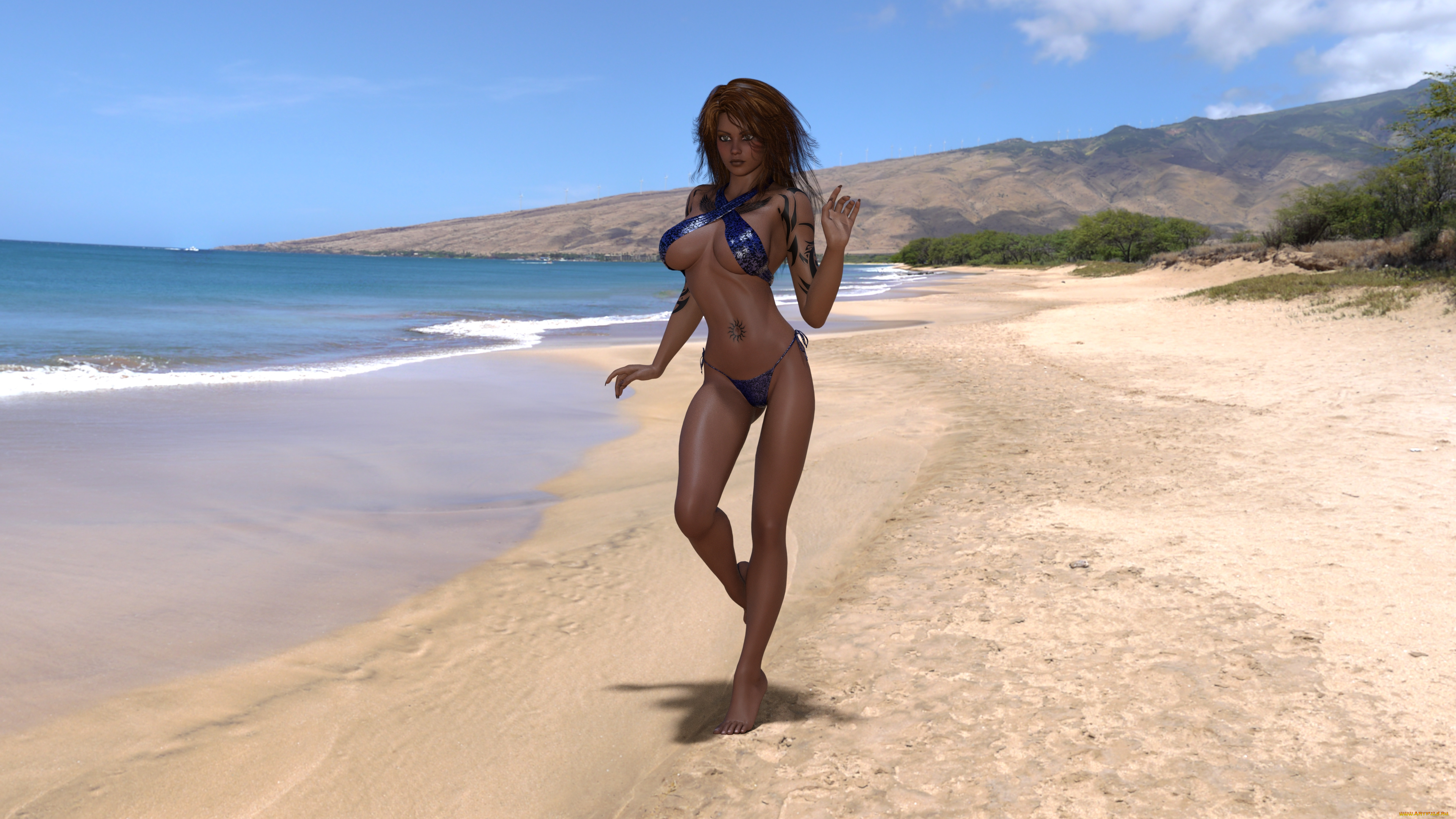 3д, графика, люди, , people, фон, взгляд, девушка