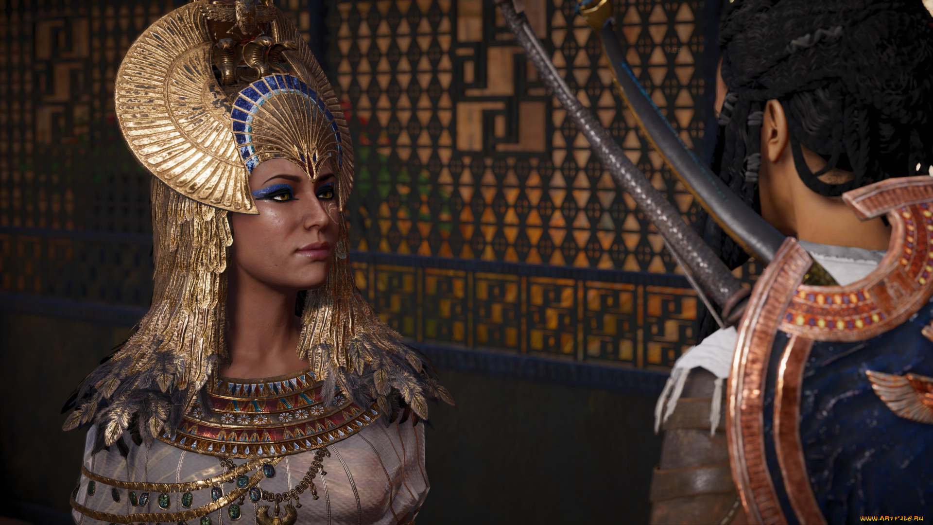 3д, графика, фантазия, , fantasy, фон, взгляд, девушка