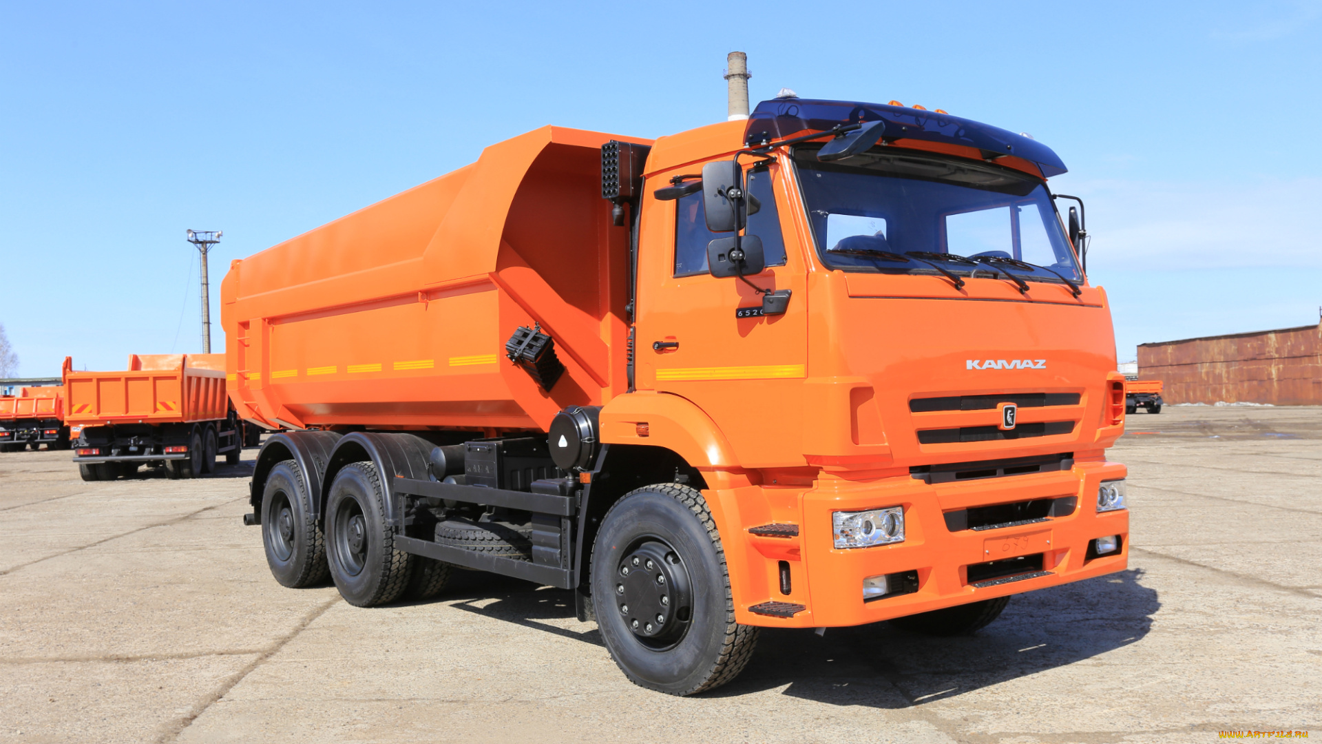 камаз, автомобили, грузовой, автомобиль, самосвал