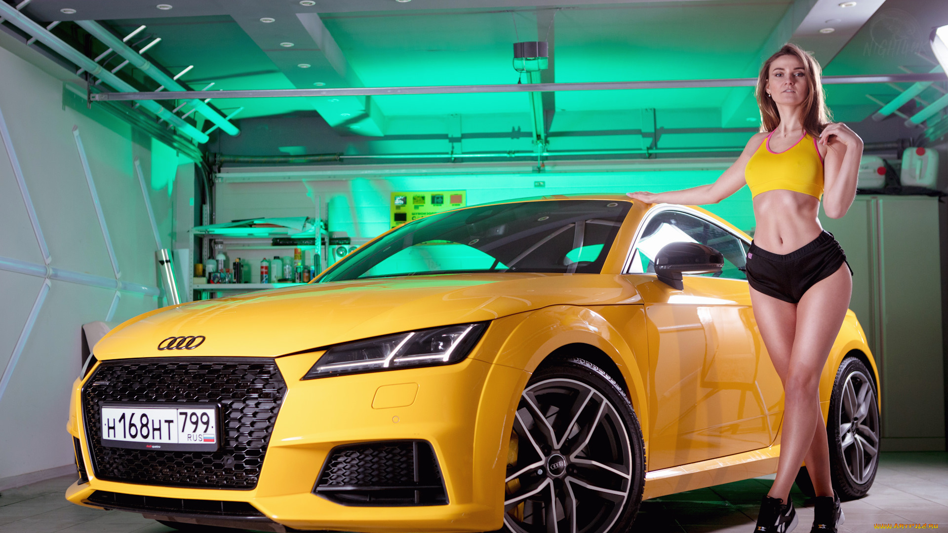 автомобили, -авто, с, девушками, audi, tt, света