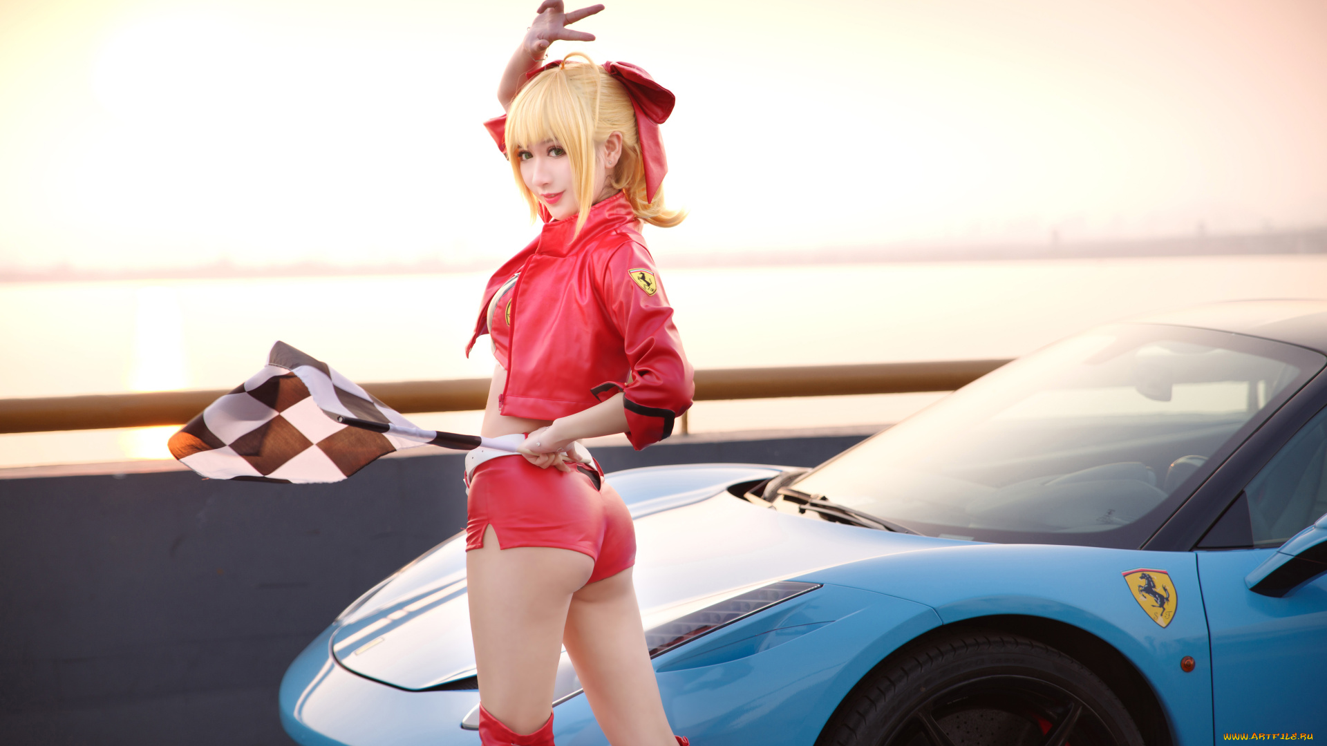 автомобили, -авто, с, девушками, косплей, cosplay