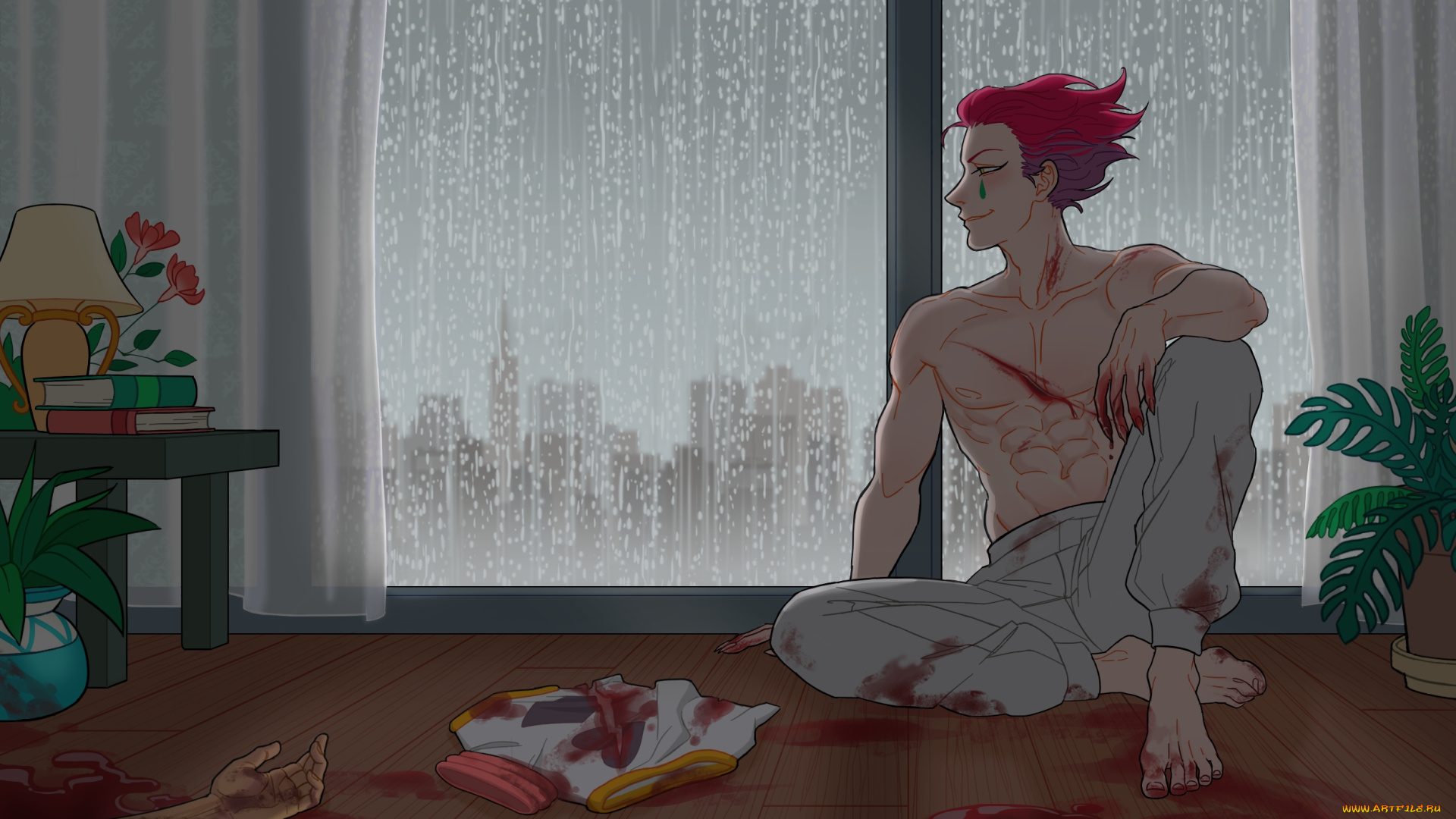 аниме, hunter, x, hunter, хисока