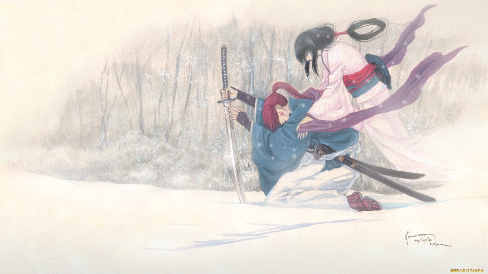 аниме, rurouni, kenshin, бродяга, кэнсин