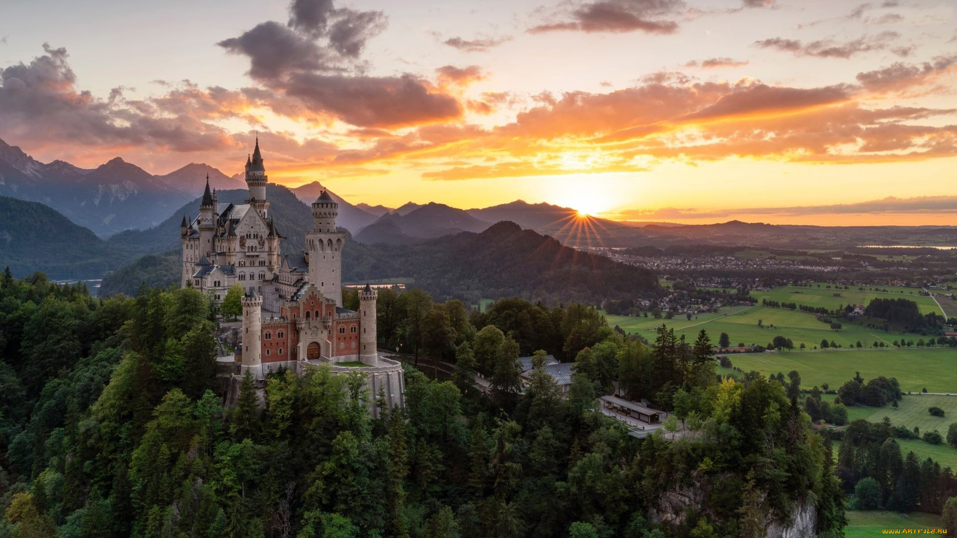 neuschwanstein, castle, города, замок, нойшванштайн, , германия, neuschwanstein, castle