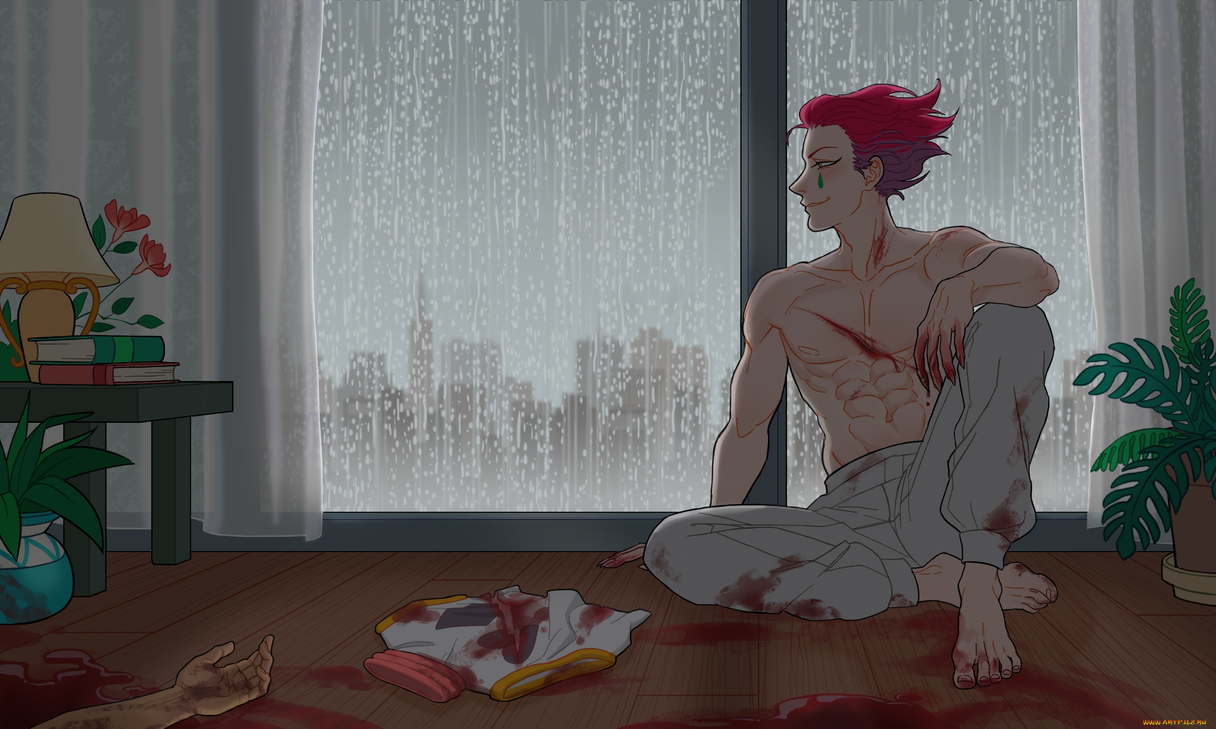 аниме, hunter, x, hunter, хисока