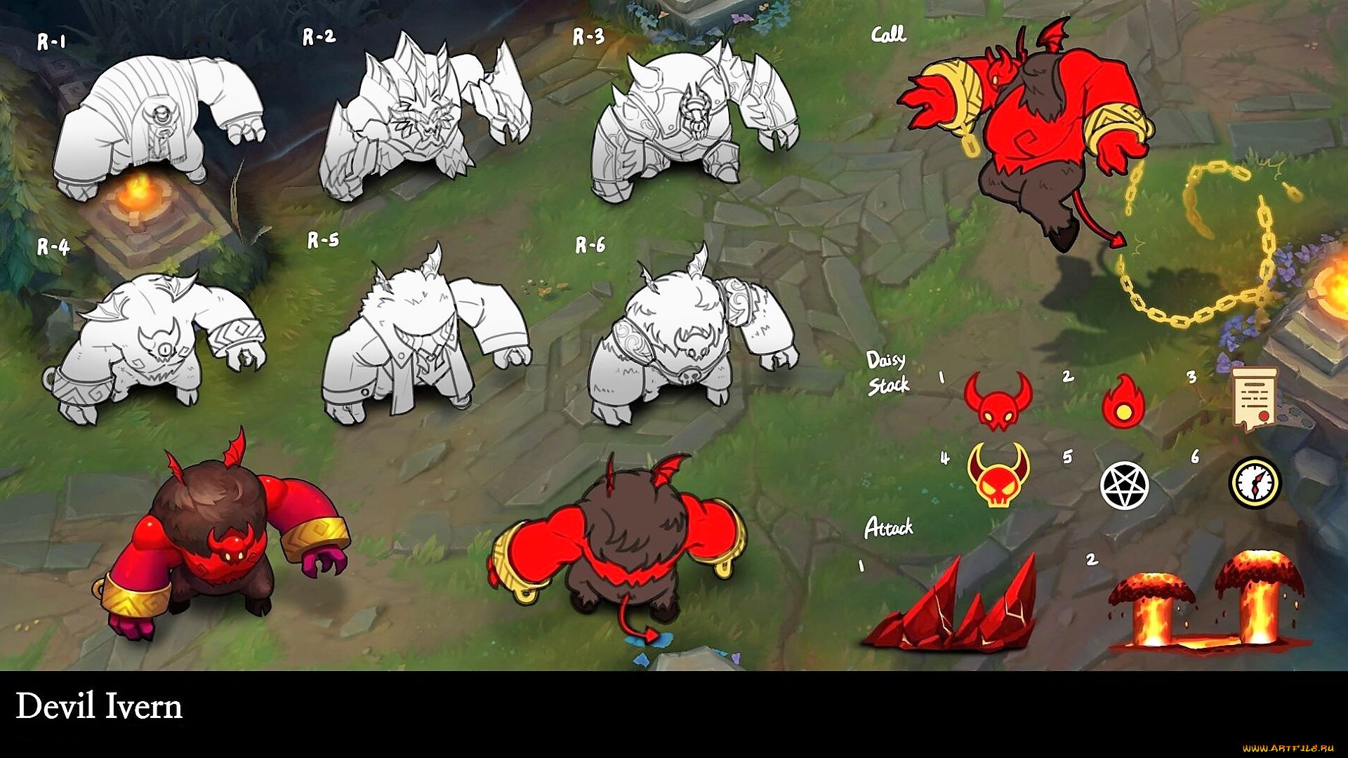 видео, игры, league, of, legends, ivern, ракурсы