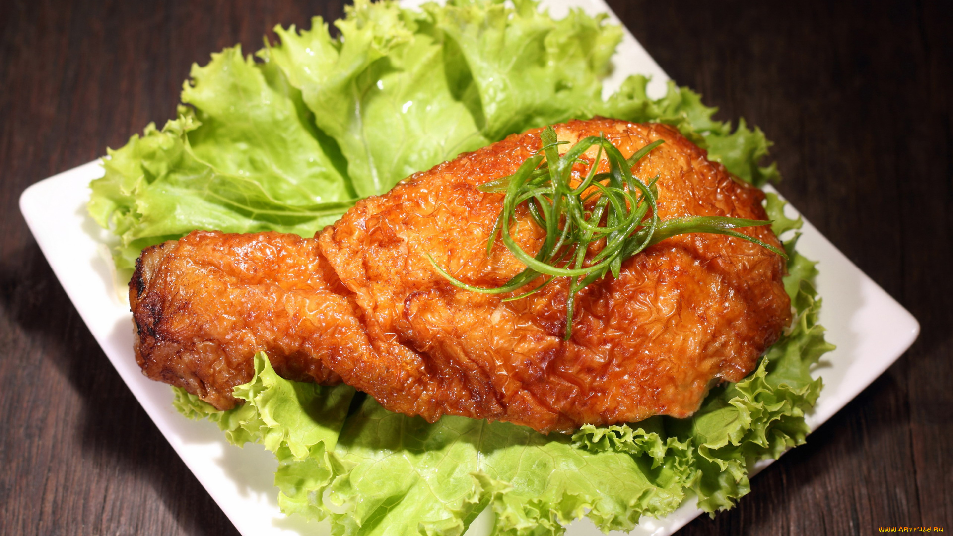 еда, мясные, блюда, зеленый, салат, курица