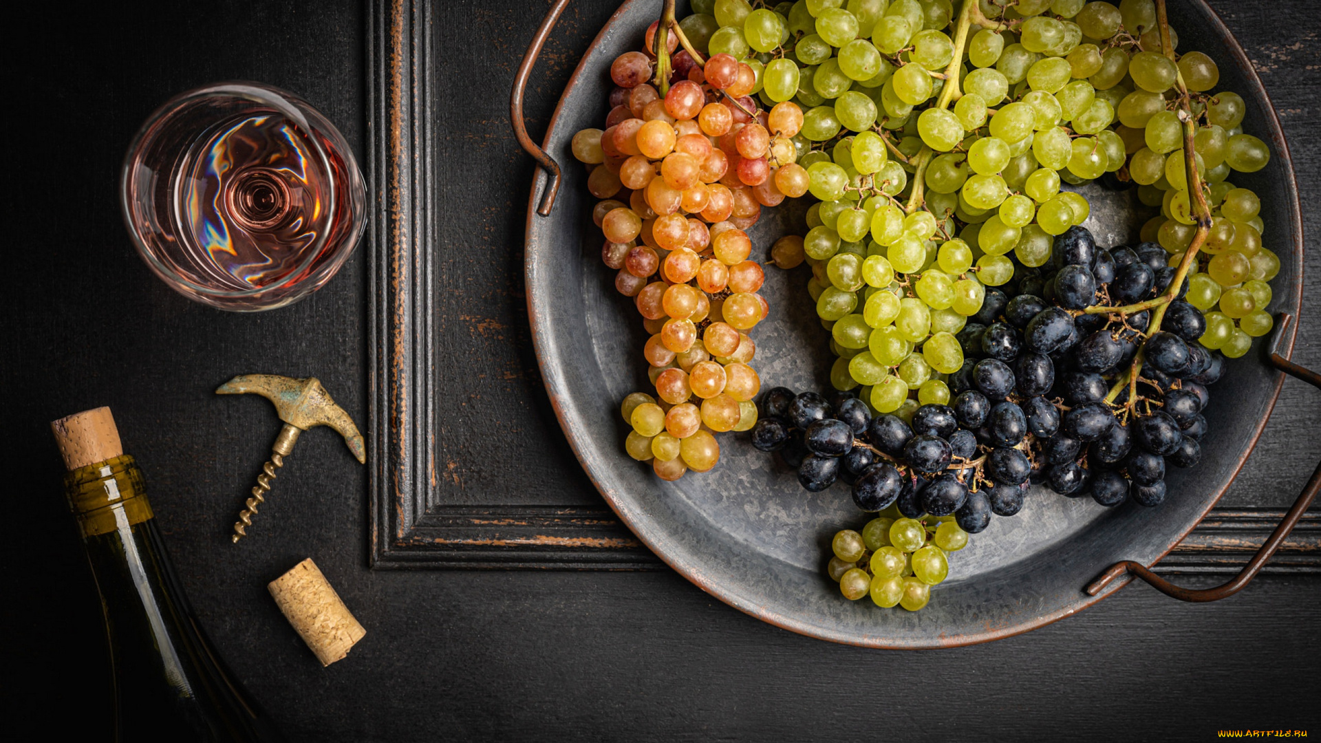 еда, виноград, ягоды