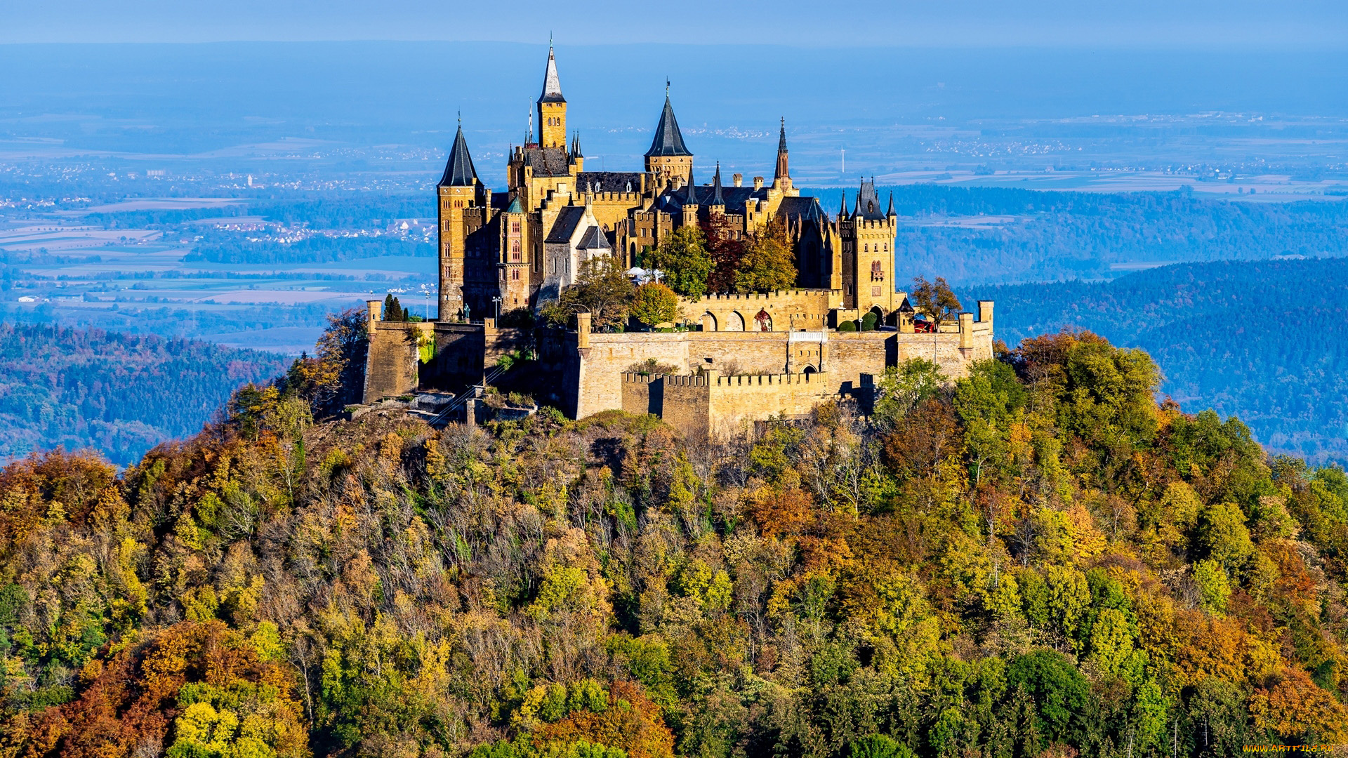 hohenzollern, castle, germany, города, замки, германии, hohenzollern, castle