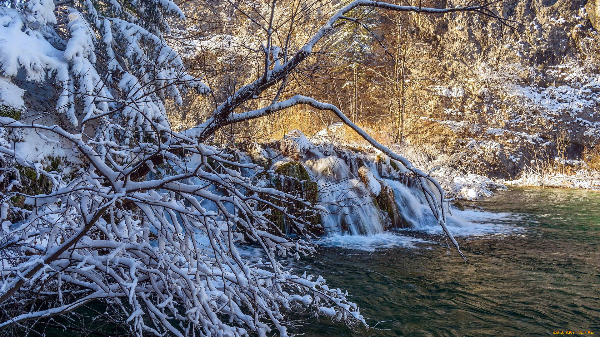 winter, in, the, plitvice, lakes, np, croatia, природа, зима, winter, in, the, plitvice, lakes, np