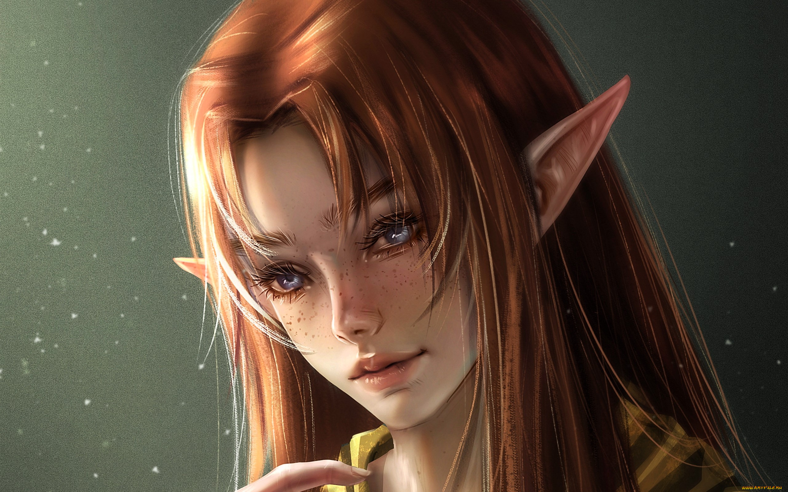 фэнтези, эльфы, эльфийка, лицо