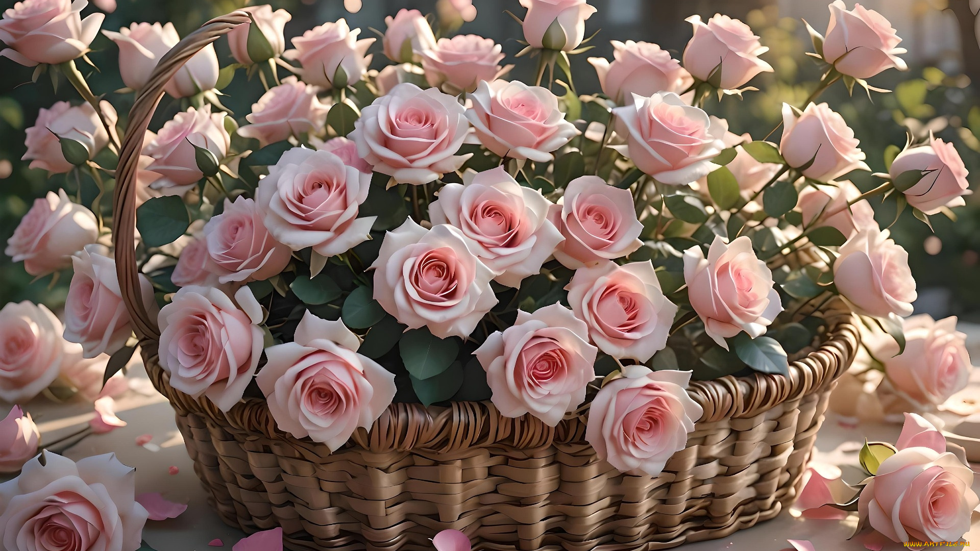 3д, графика, цветы, , flowers, розы