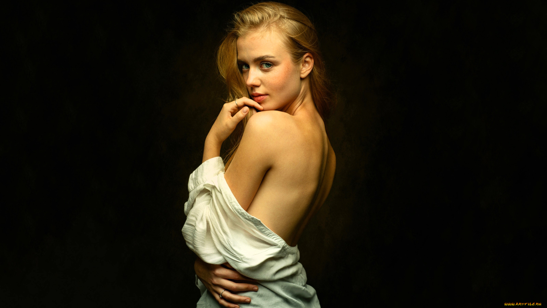 девушки, -, блондинки, , светловолосые, блондинка, платье, спина