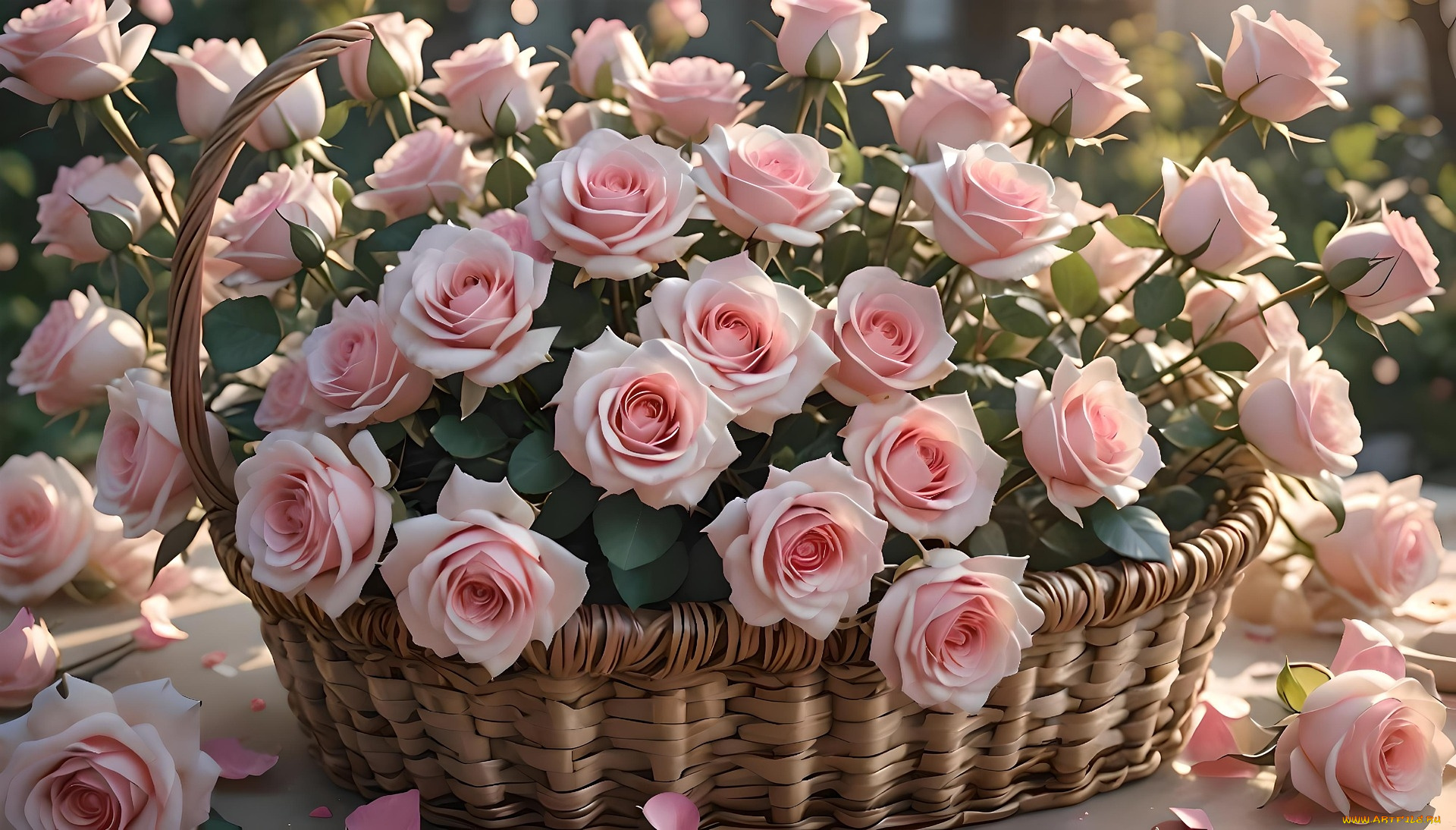 3д, графика, цветы, , flowers, розы