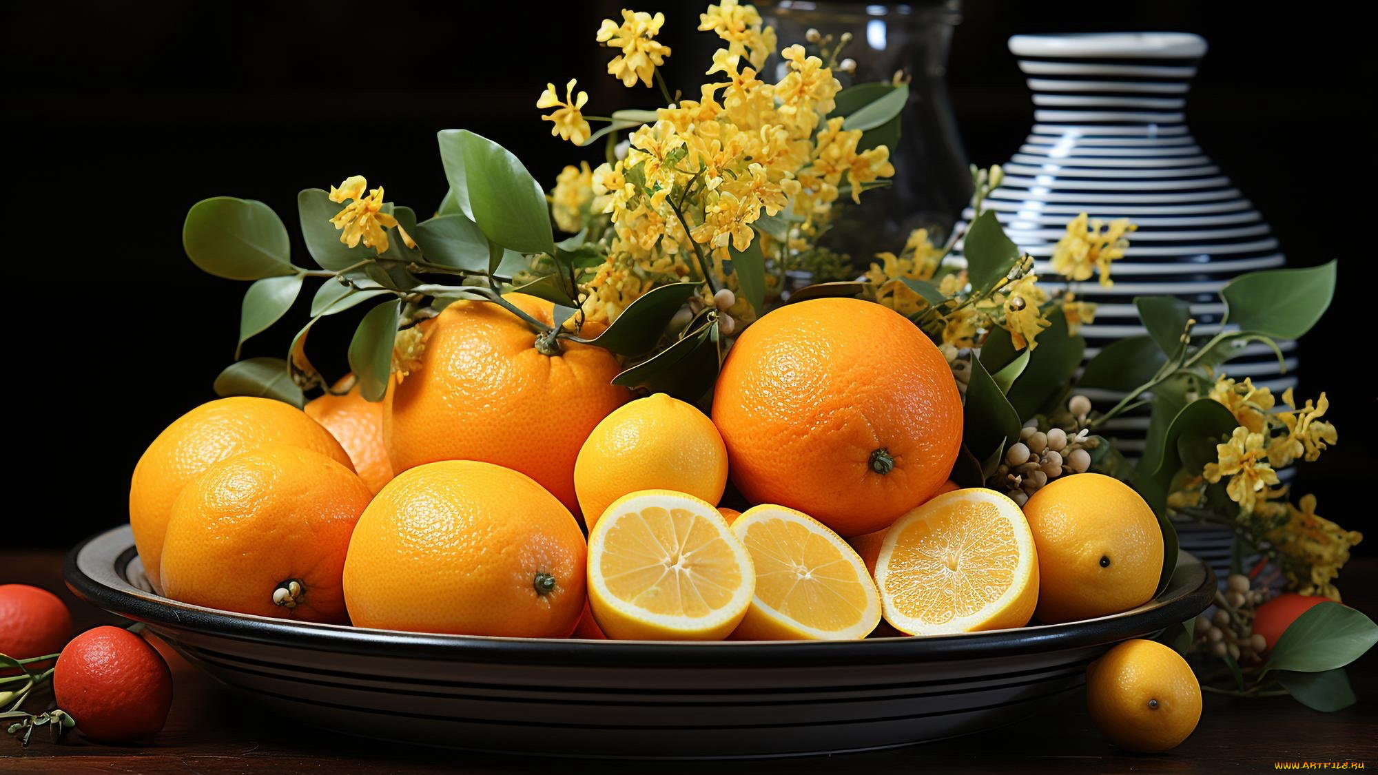 3д, графика, еда-, food, цитрусы