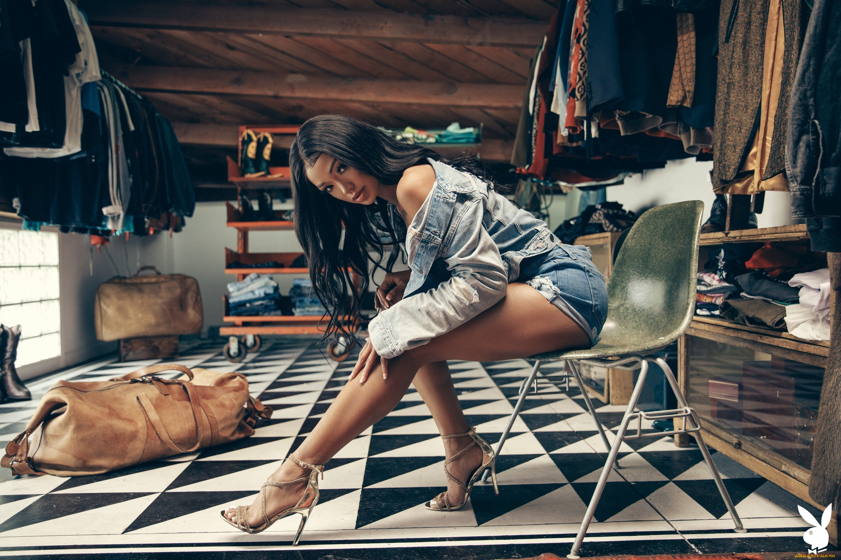 harley, dean, девушки, -, азиатки, девушка, модель, playboy