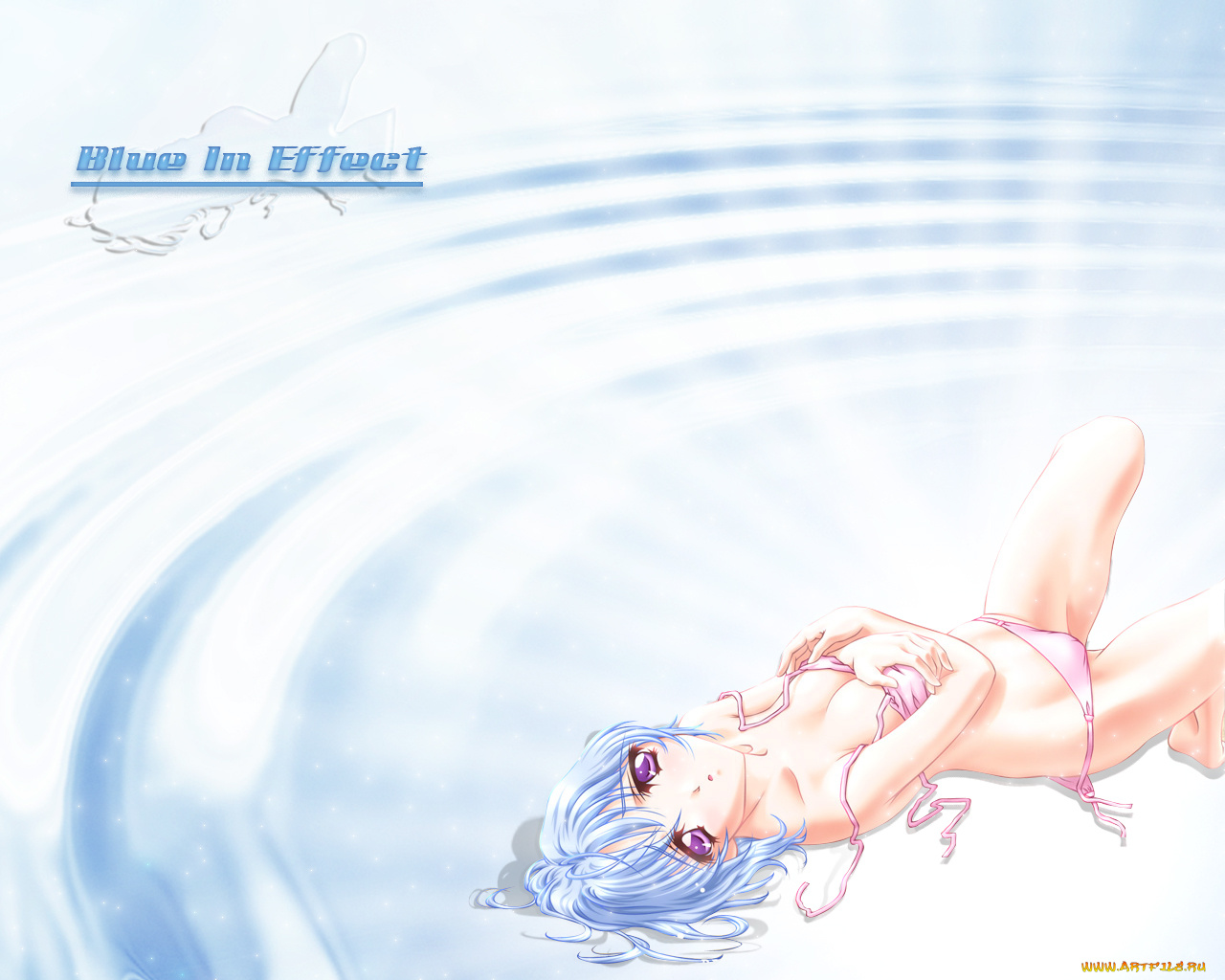 blue, in, effect, аниме, full, metal, panic