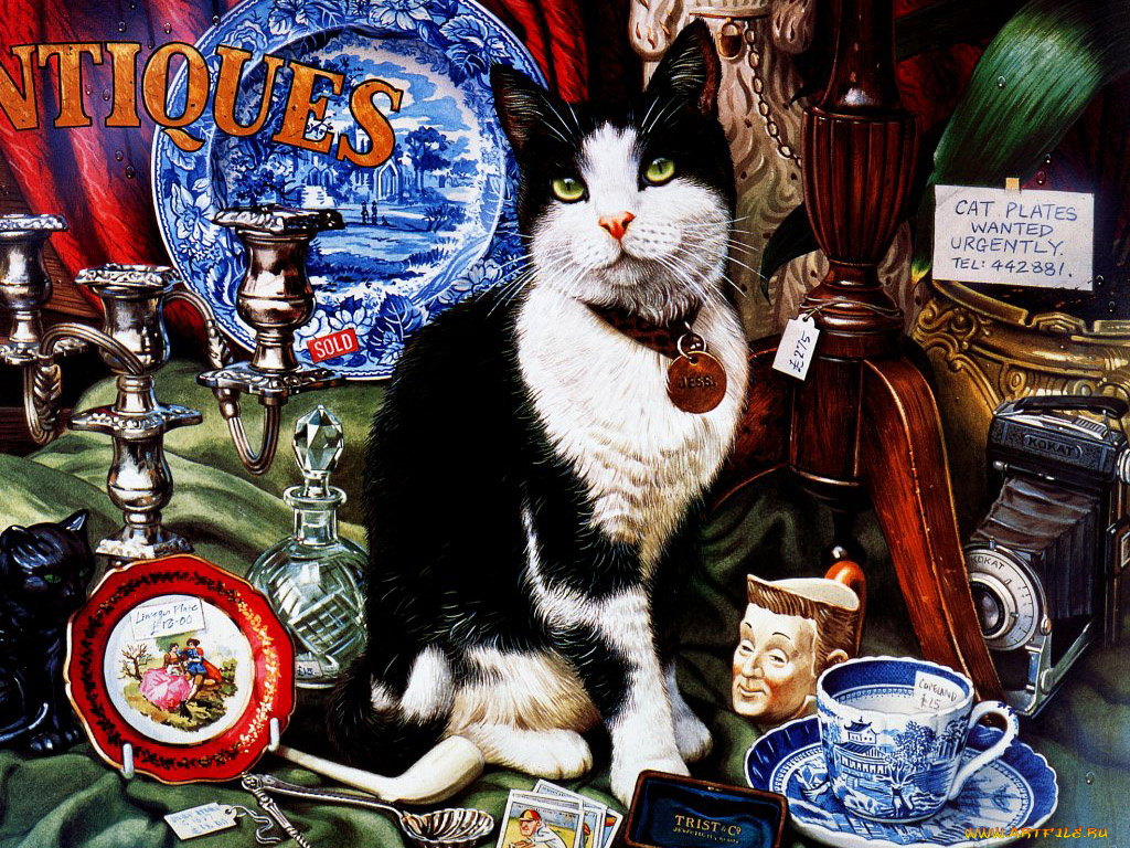 рисованные, животные