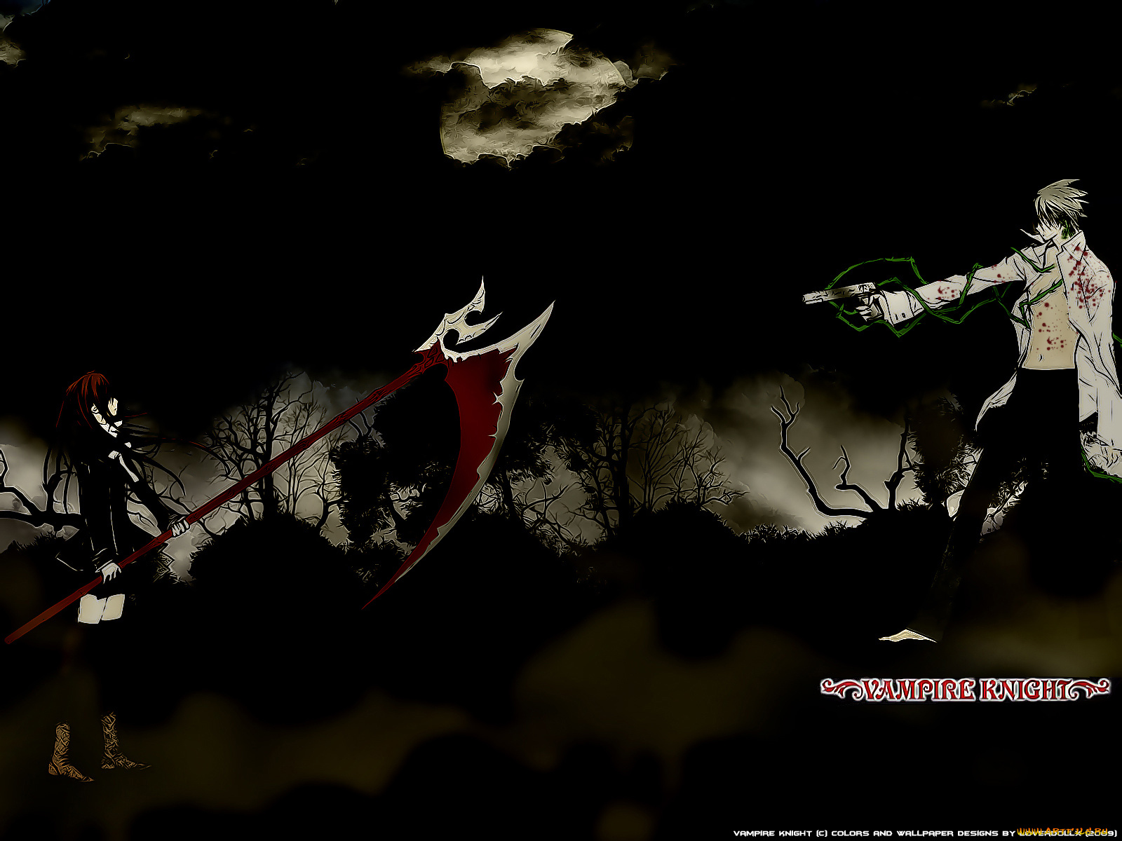 аниме, vampire, knight
