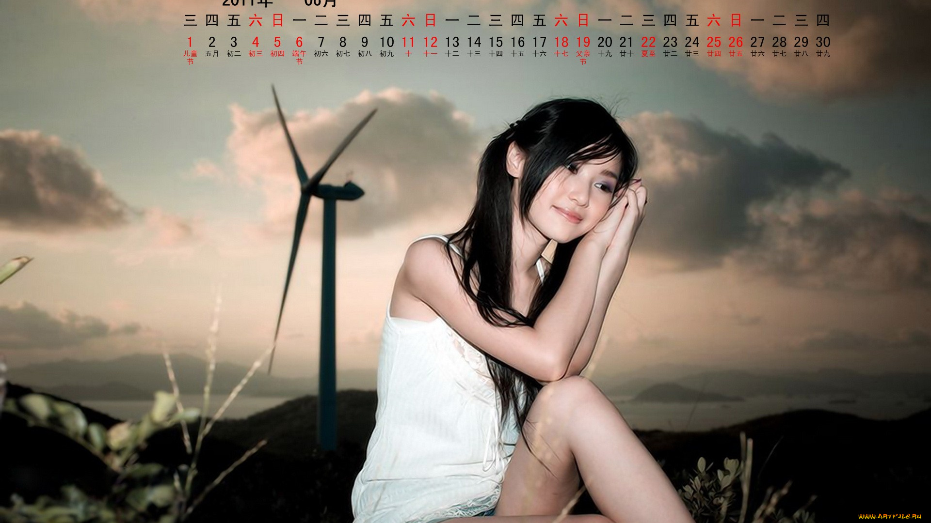 календари, девушки