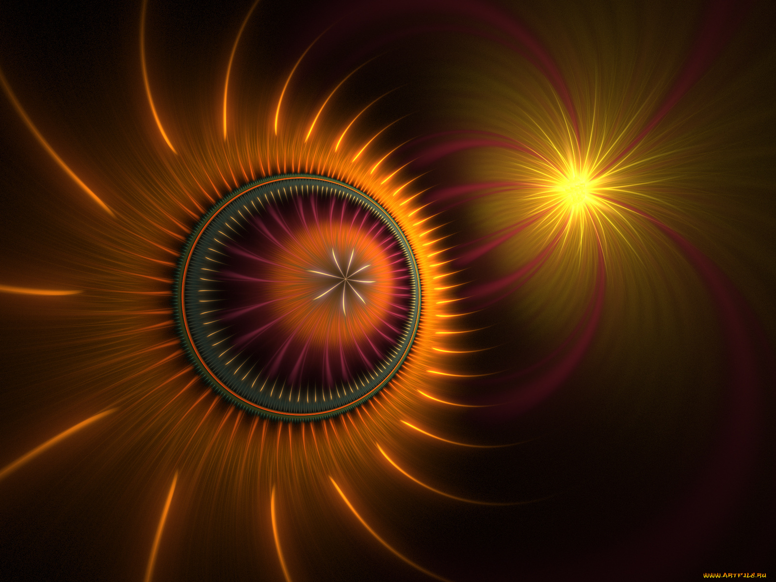 3д, графика, fractal, фракталы, узор, цвета, фон