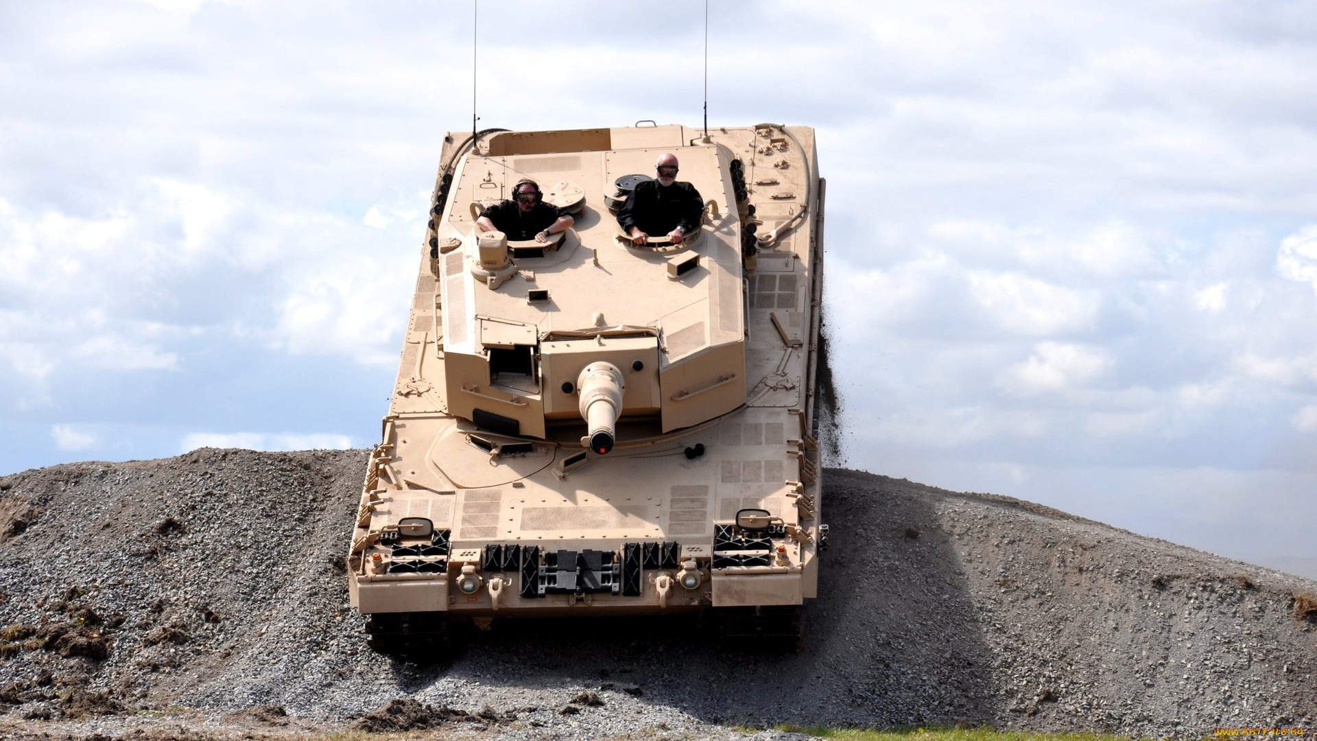 техника, военная, насыпь, танк