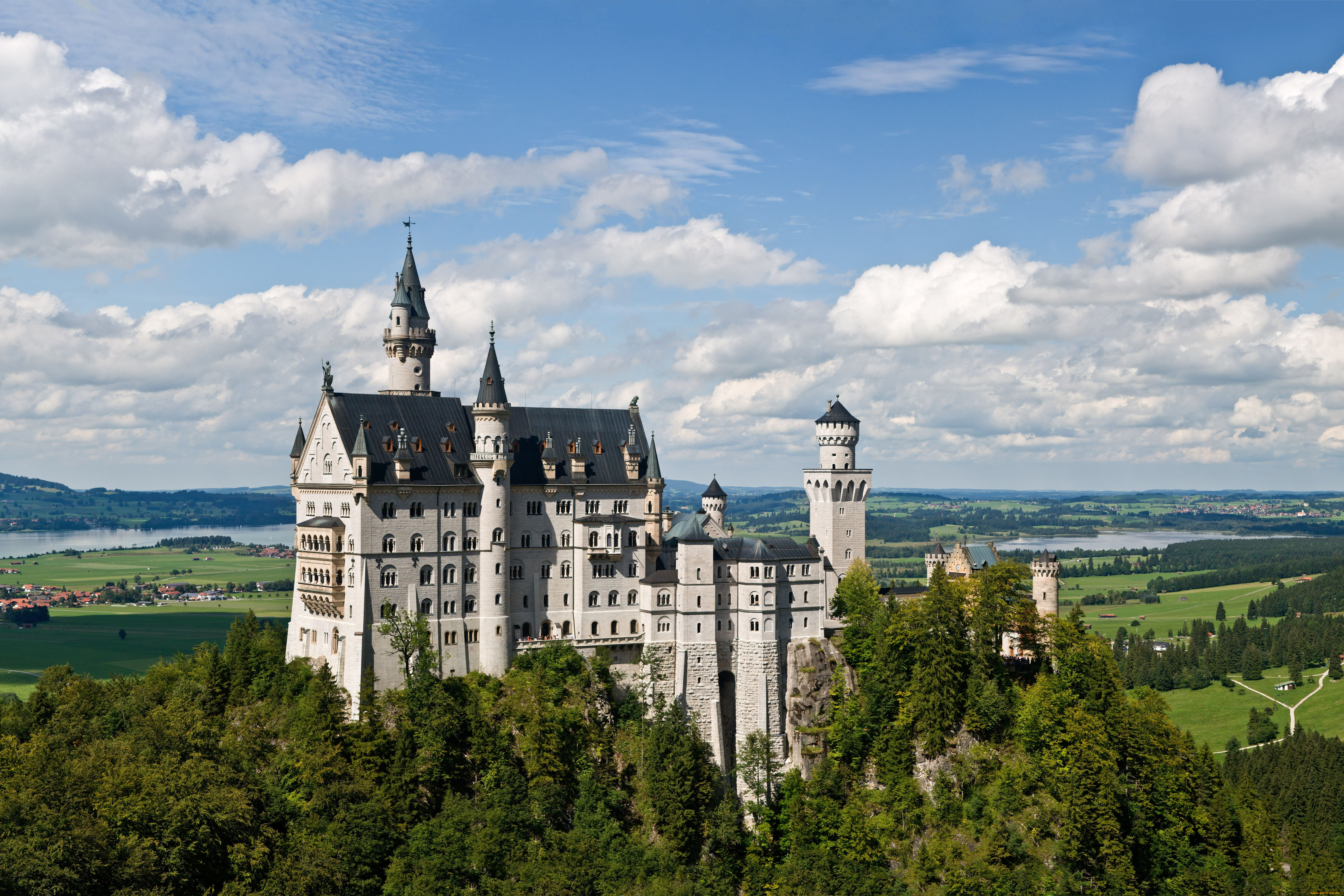 neuschwanstein, castle, germany, города, замок, нойшванштайн, германия