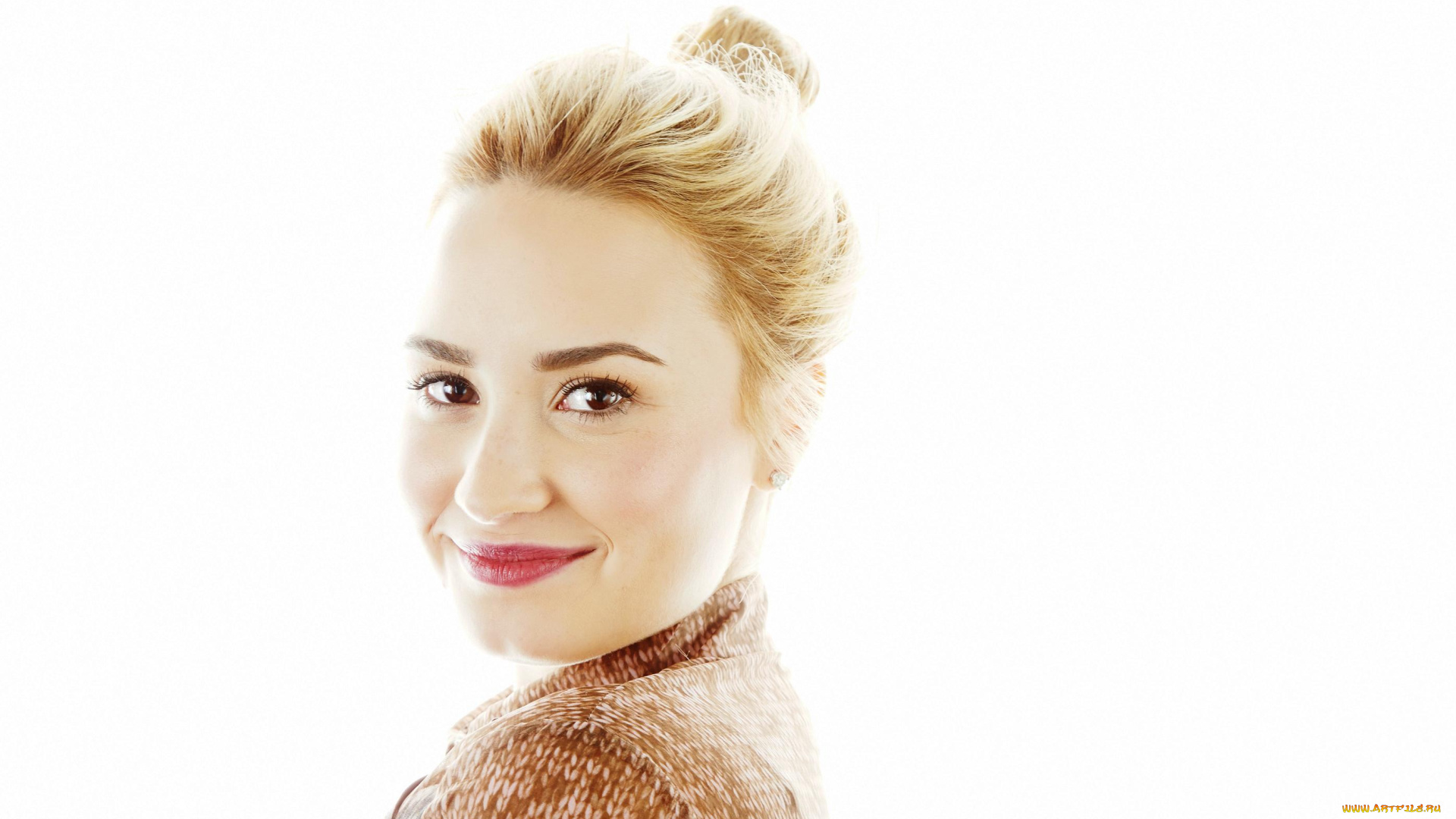 Demi, Lovato, девушки, лицо, улыбка