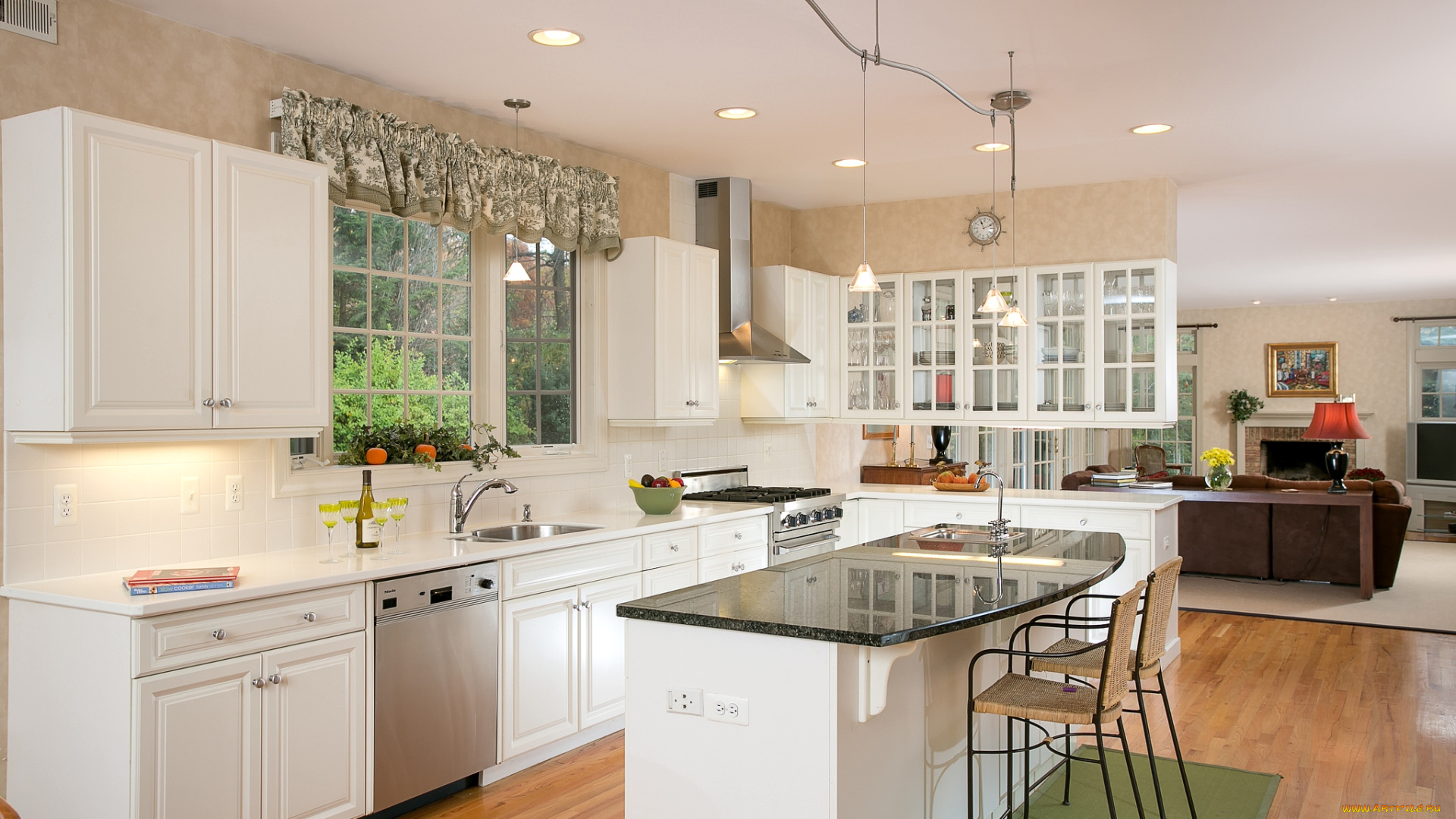 интерьер, кухня, мебель, плита