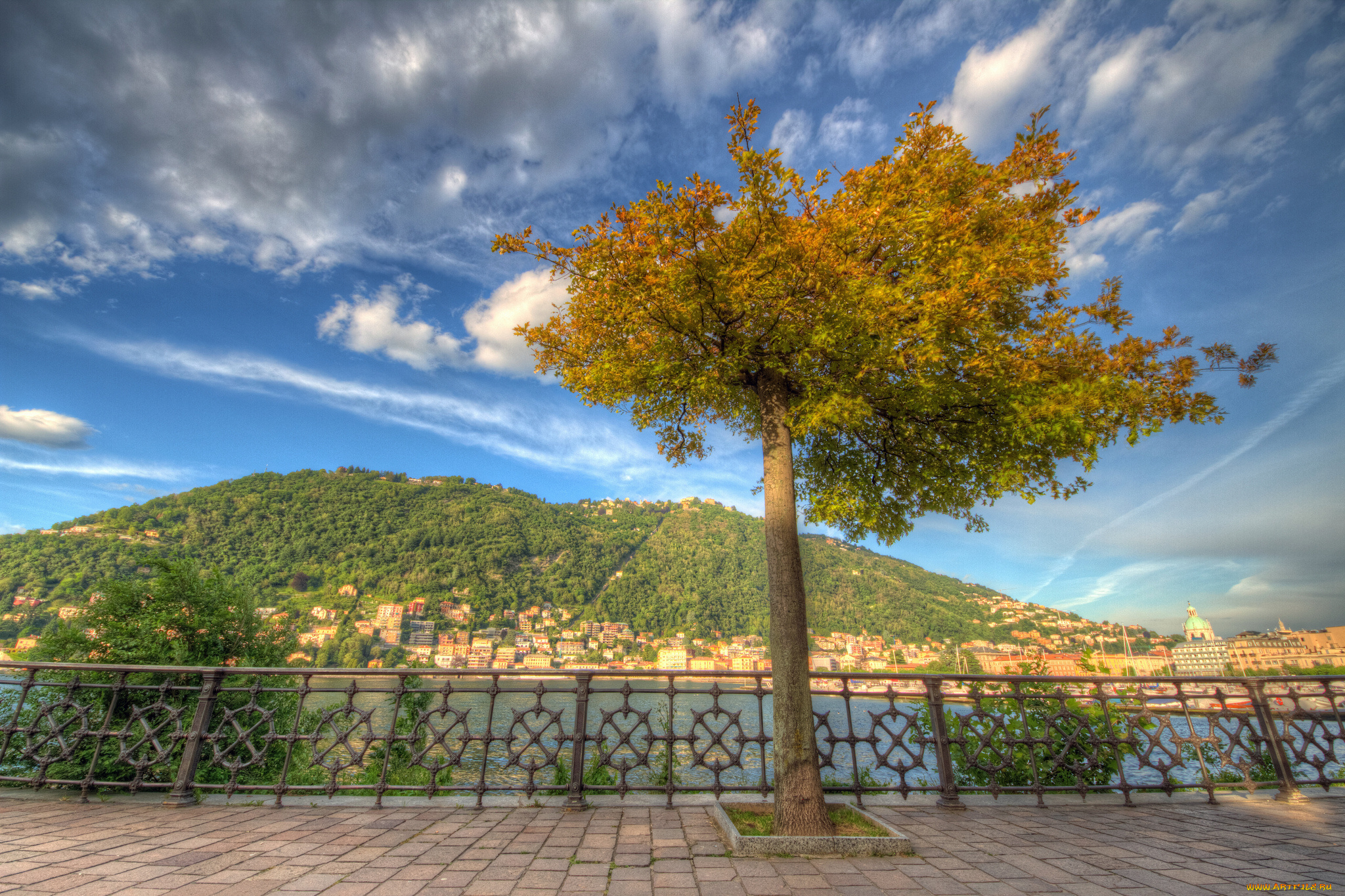 como, lombardy, italy, города, улицы, площади, набережные, дерево, lake, комо, ломбардия, италия, озеро