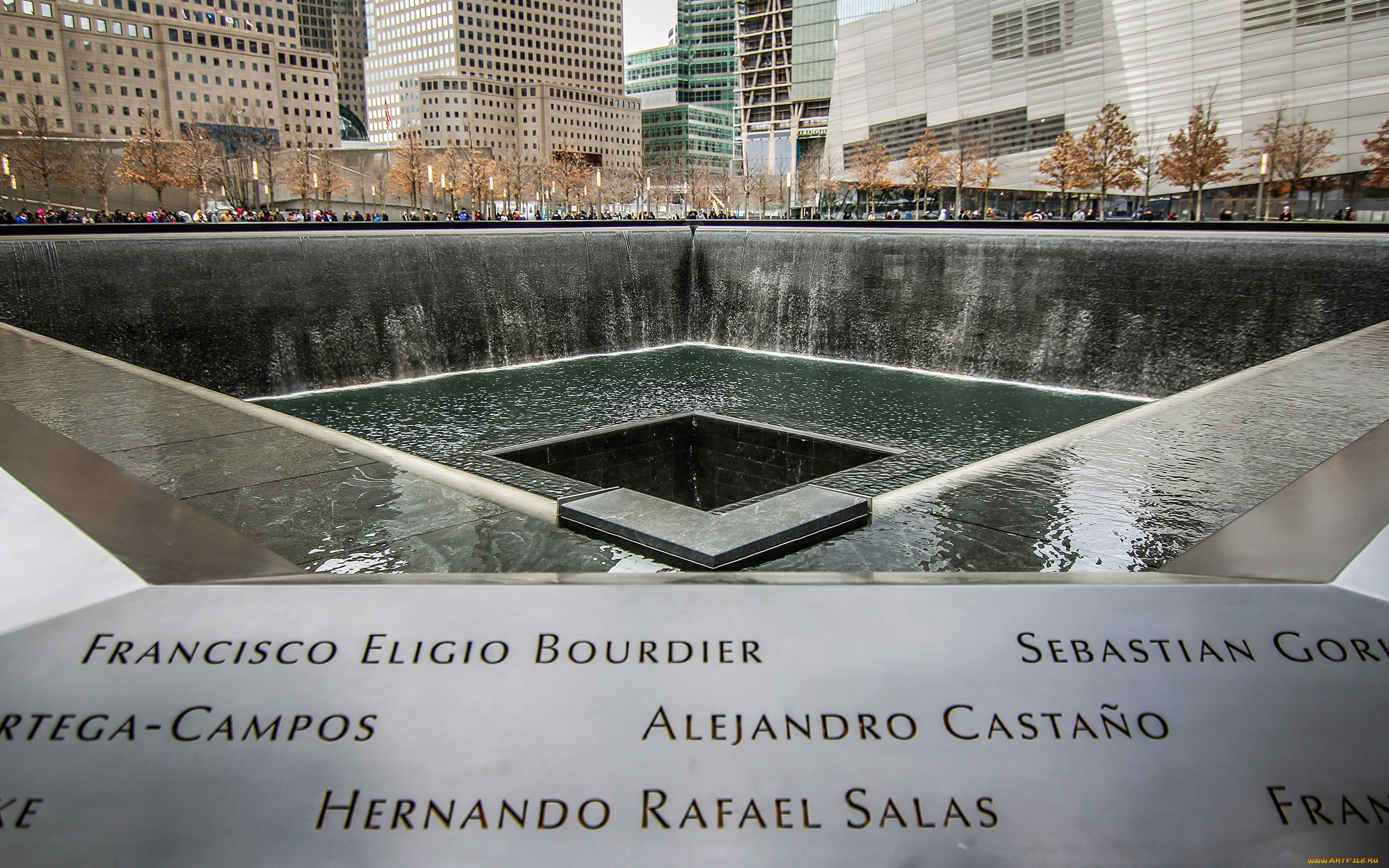 города, нью, йорк, сша, new, york, memorial, falls