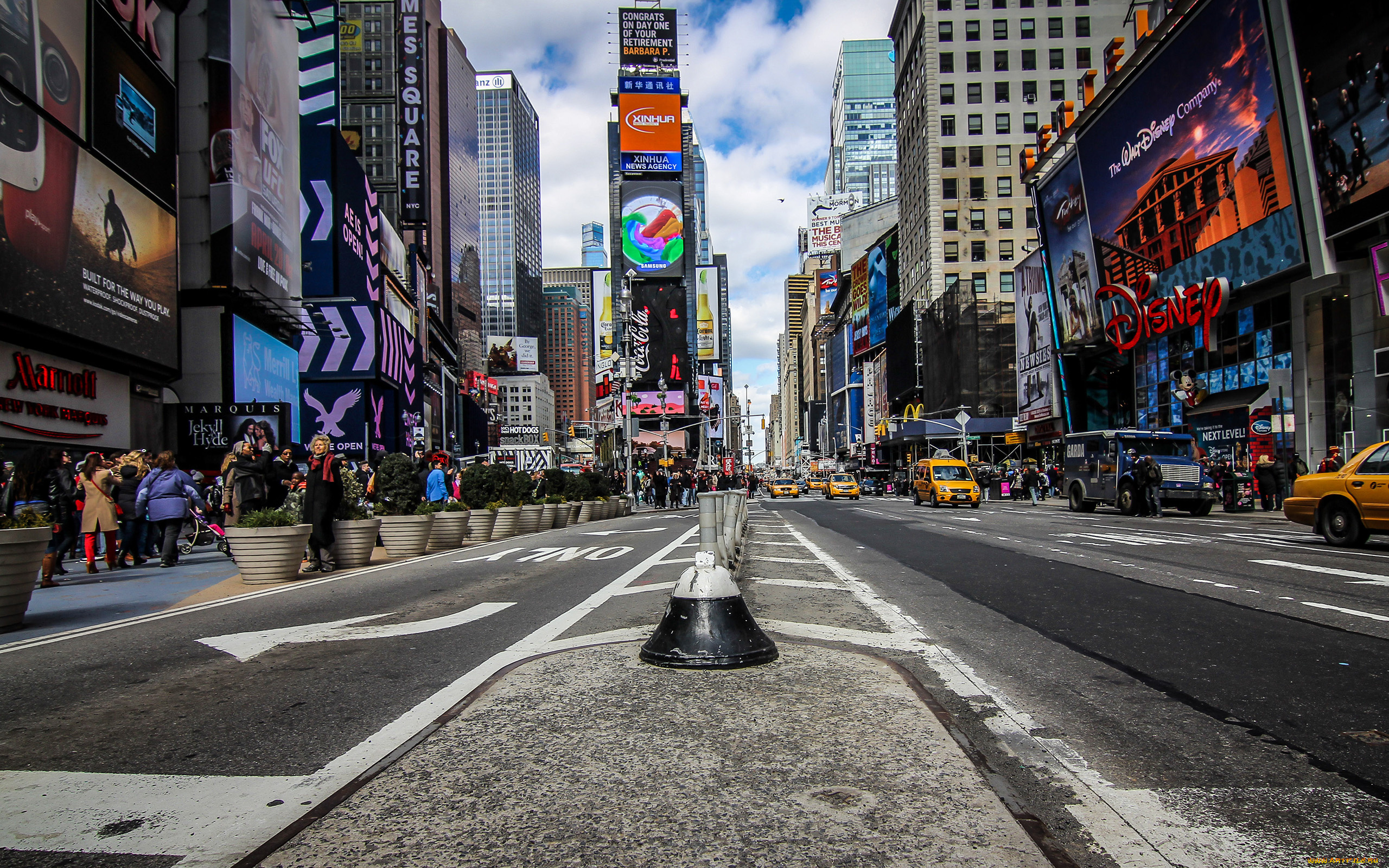 города, нью, йорк, сша, new, york, times, square