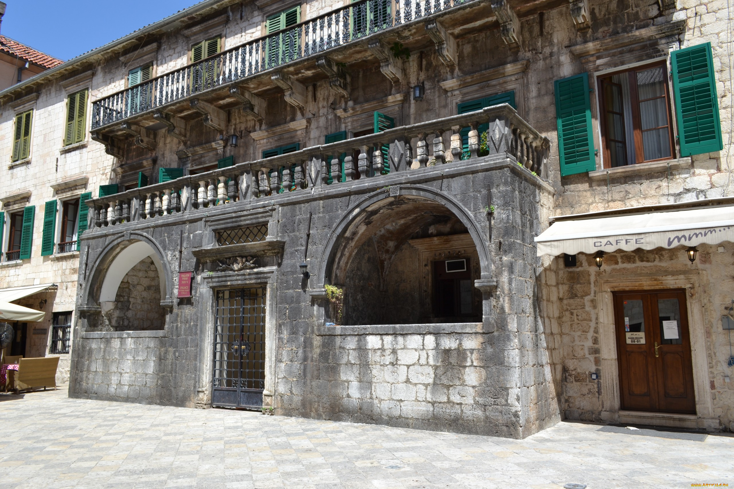 Черногория, котор, города, здания, дома, здание, старый, город