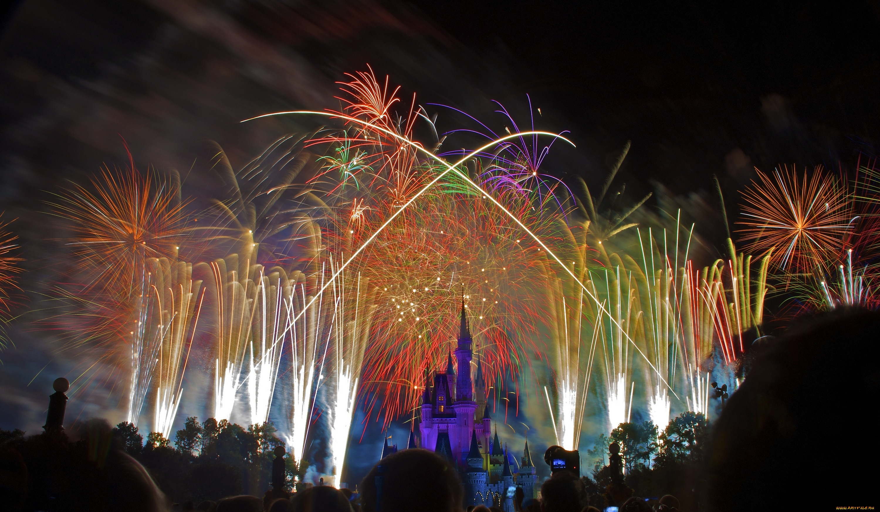 города, диснейленд, фейерверк, иллюминация, зрелище, шоу