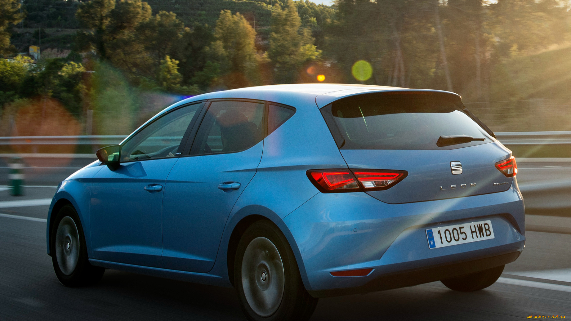 автомобили, seat, leon, ecomotive, 2013г, голубой