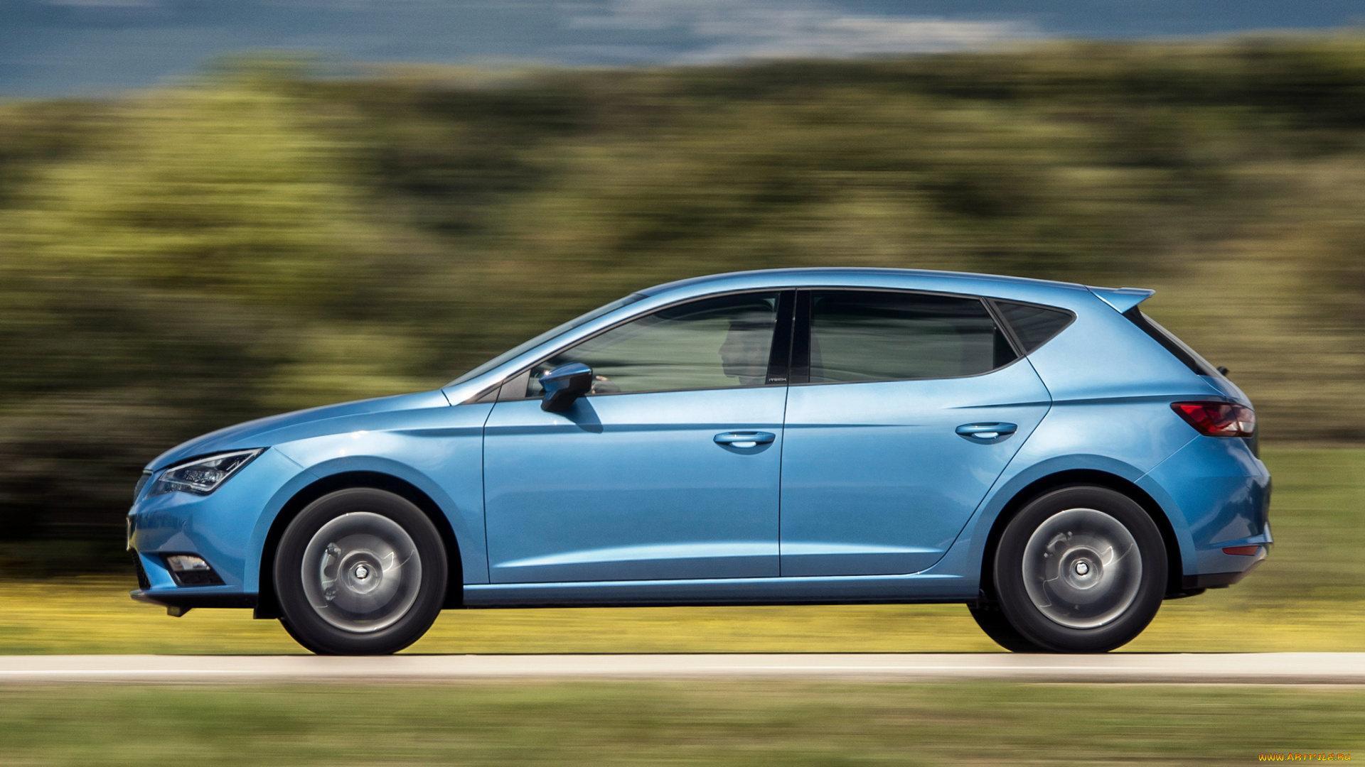 автомобили, seat, leon, ecomotive, 2013г, голубой