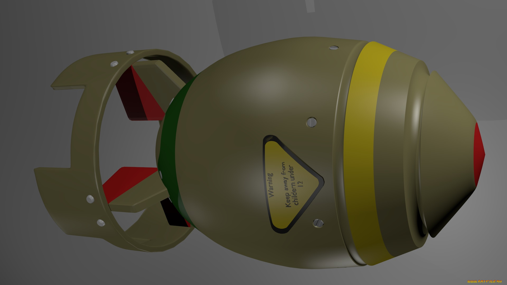 оружие, 3d, бомба