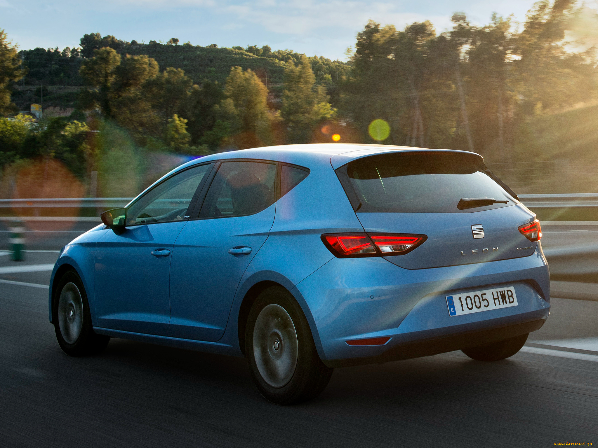 автомобили, seat, leon, ecomotive, 2013г, голубой