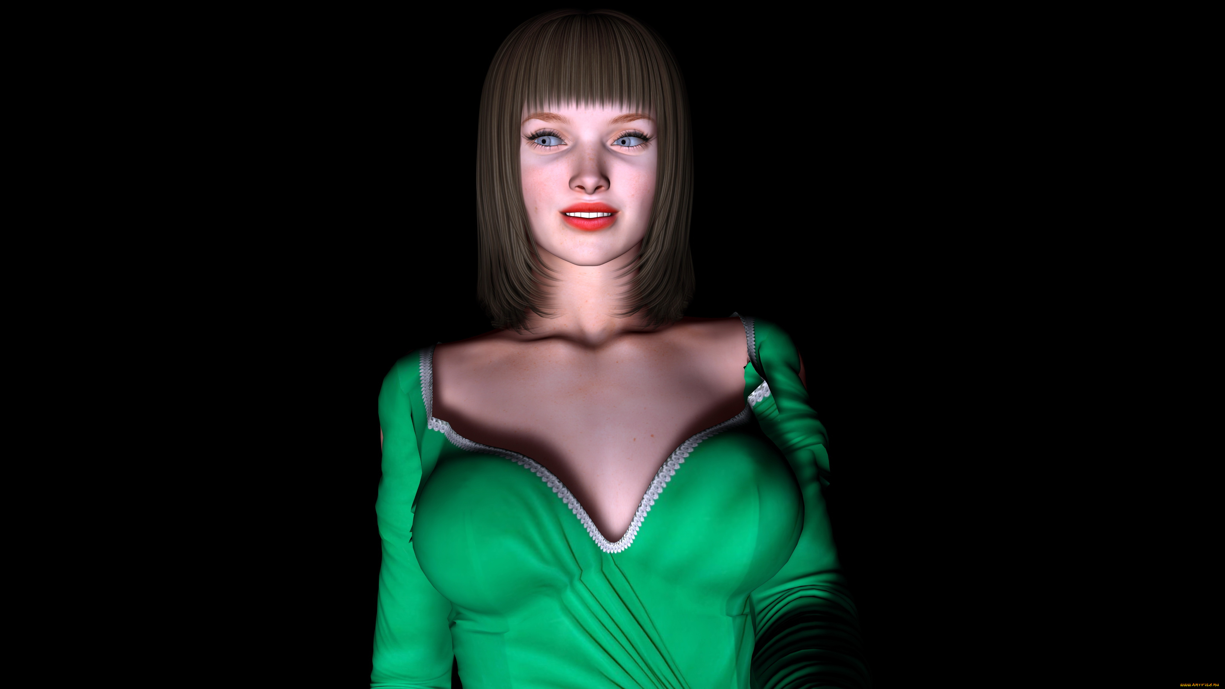 3д, графика, people, , люди, фон, взгляд, девушка