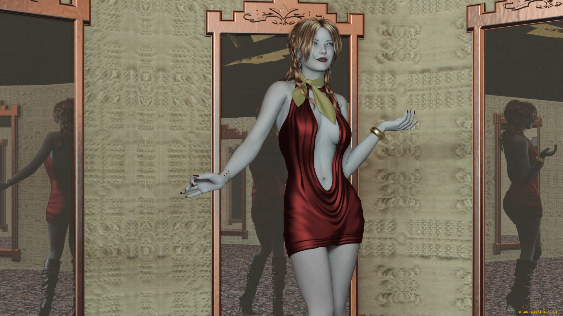 3д, графика, люди, , people, девушка, фон, взгляд